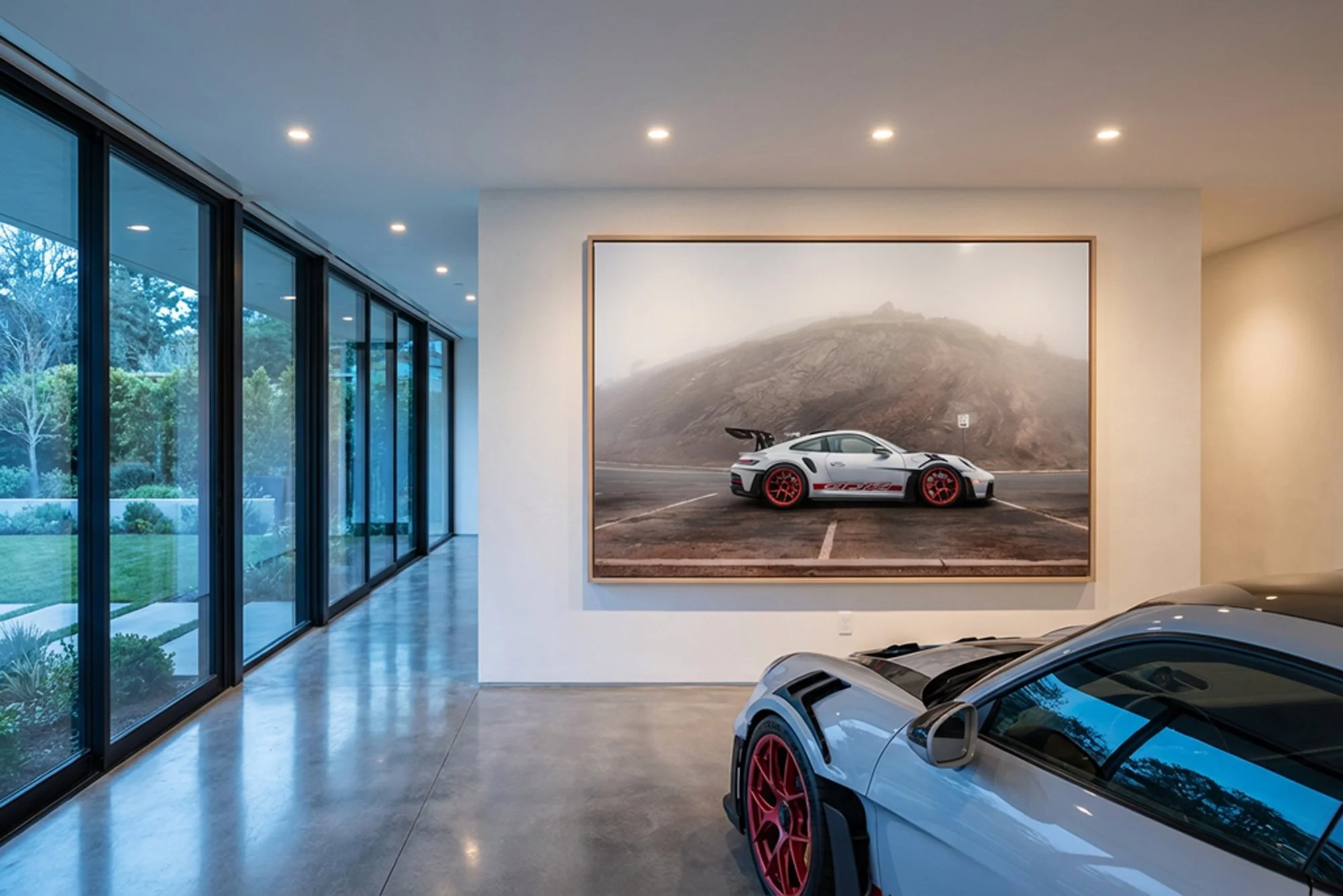 Example image of print on a wall from kai hartmann photographer print shop