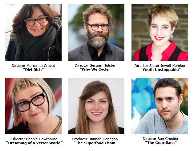 6 filmmakers who will visit One Earth Film Festival.