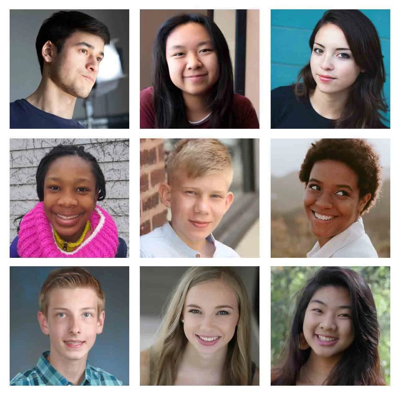 Collage of Young Filmmakers Contest Winners 2019