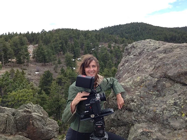 Susan Kucera with her camera