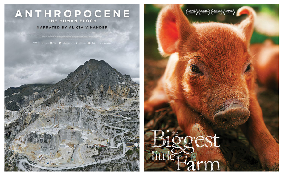 Anthropocene and Biggest Little Farm posters