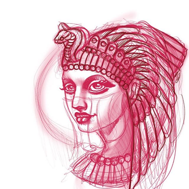 Wuick morning sketch would make a fun tattoo ;)