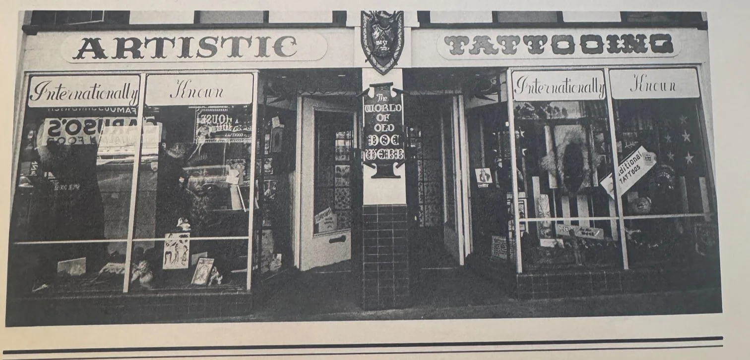 Doc Webb Tattooer on 4th Ave | Early San Diego Tattooer