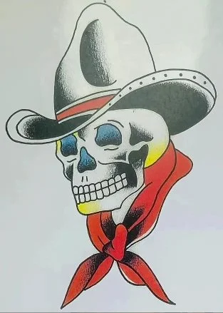 Tony Politos original flash design or the “Rough Rider”