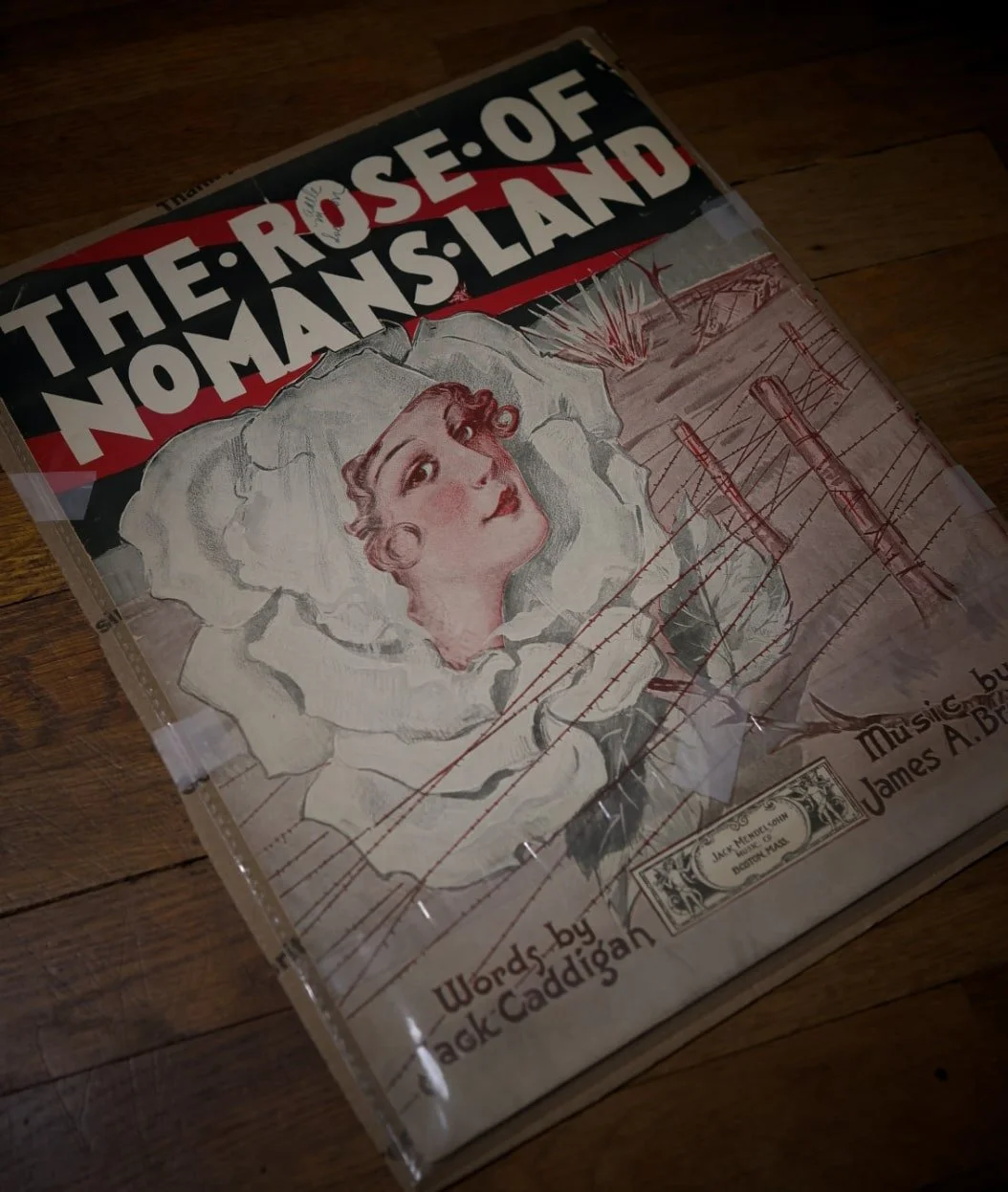 The Rose of no mans land sheet music from 1918