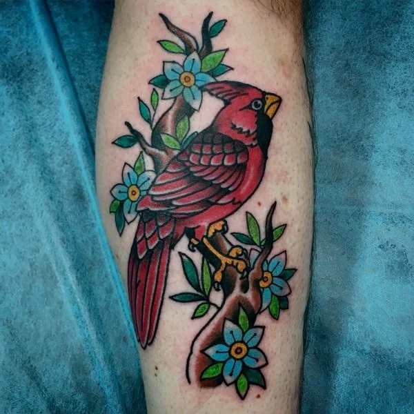 traditional cardinal tattoo 