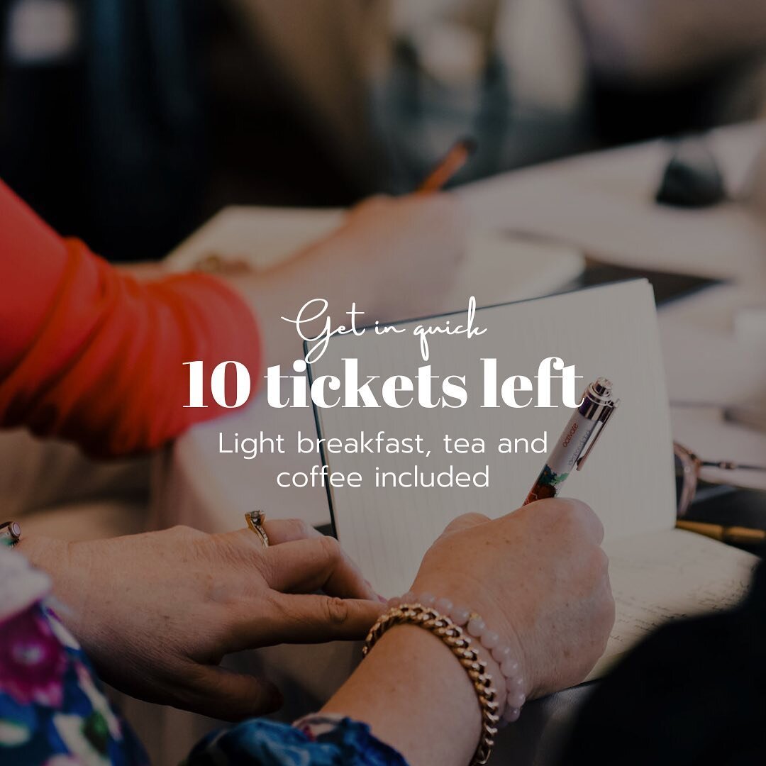 Tickets are flying out the door for our May event!

If you are interested in tips and tricks on personal branding, we would love you to come along.

We have 10 tickets left, head to the link in our bio for the event details 🎟️