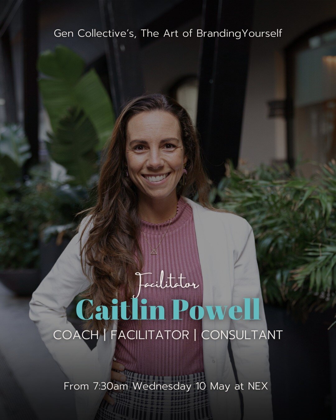 Our committee member Caitlin Powell, will lead the conversation with our panel of speakers next week, bringing her curiosity and perspective to the Art of Branding Yourself 👏

Caitlin is a Leadership Coach, Facilitator and People &amp; Culture Consu