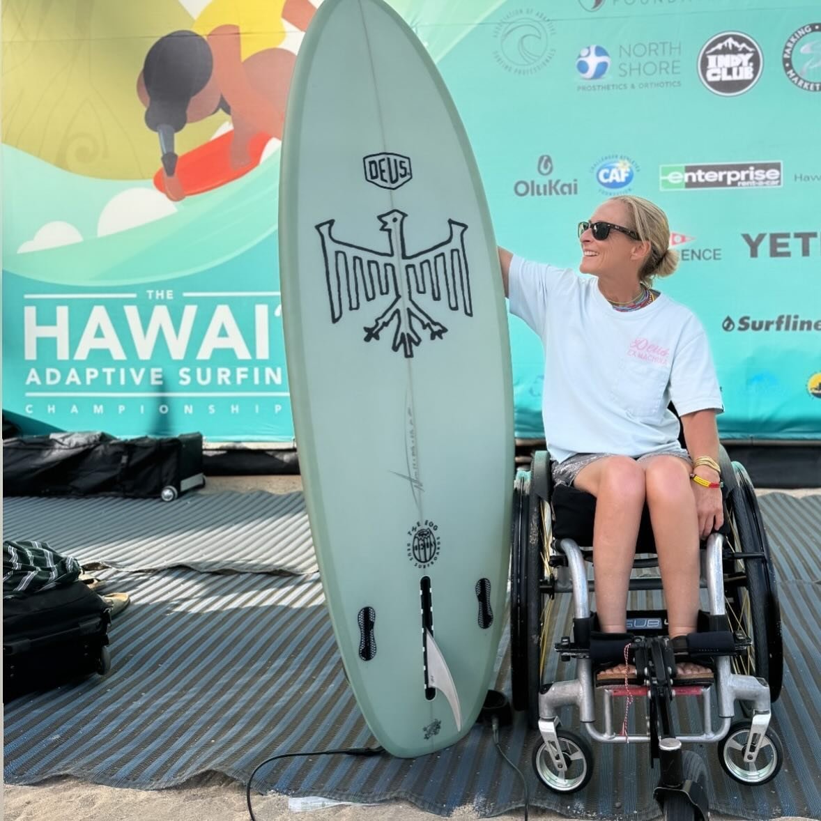 Good luck to our friend and previous IWD guest speaker @samjbloom who is competing  in the Hawaii Adaptive Surfing Championship, starting tomorrow 🤩