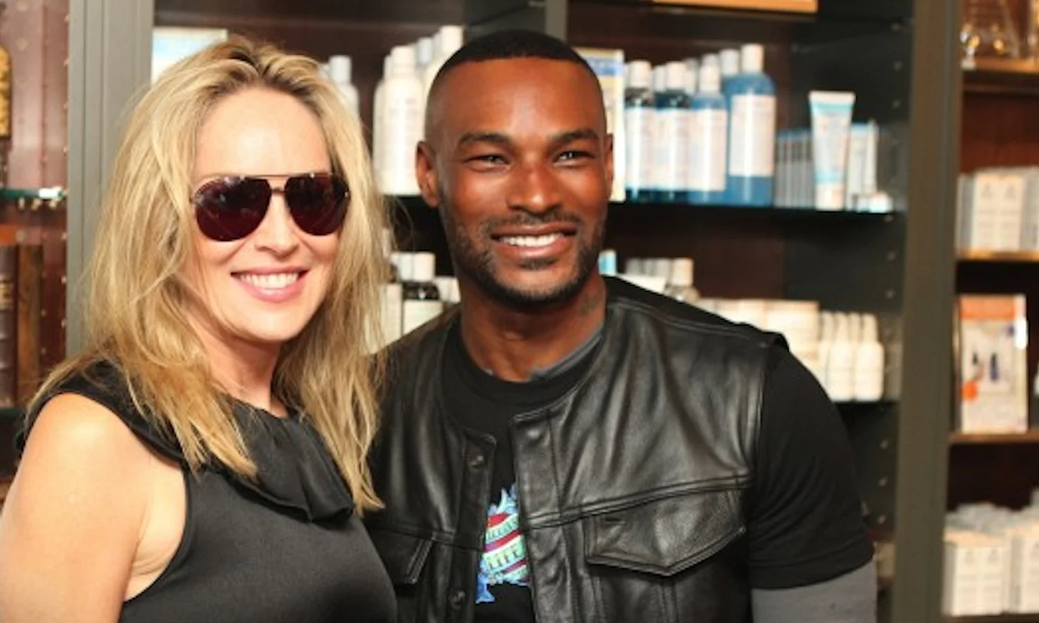 Sharon Stone and Tyson Beckford