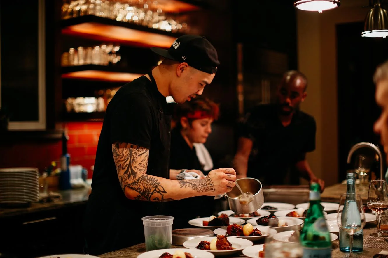 a photo of Chef Tu in action (Photo: Chef Tu David Phu) 
