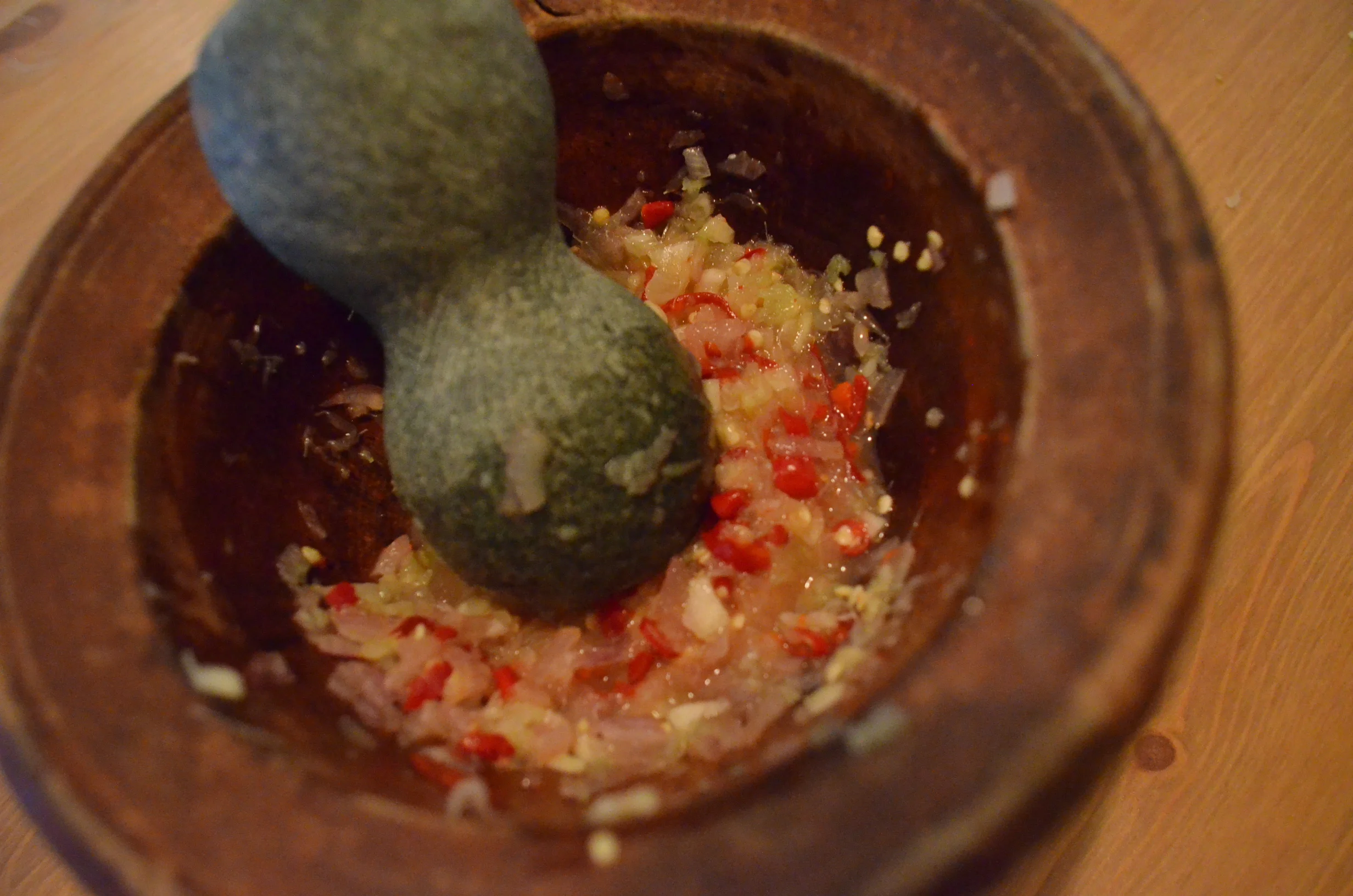 the aromatics after mashing (Photo: Loa/Kathy Triệu)