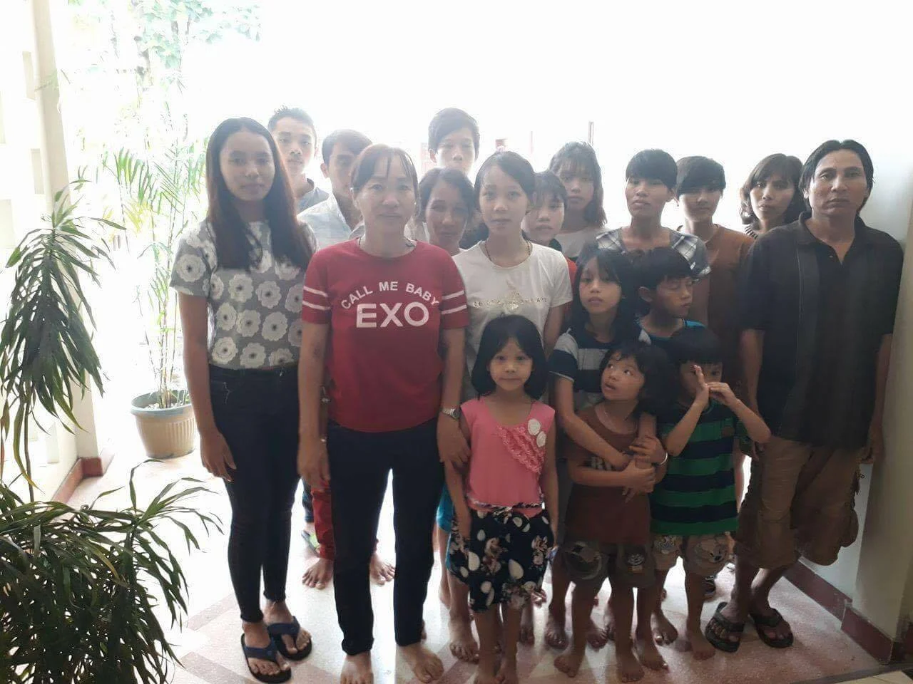 The group of 18 asylum seekers in Indonesia. (Photo Courtesy: Võ An Đôn)
