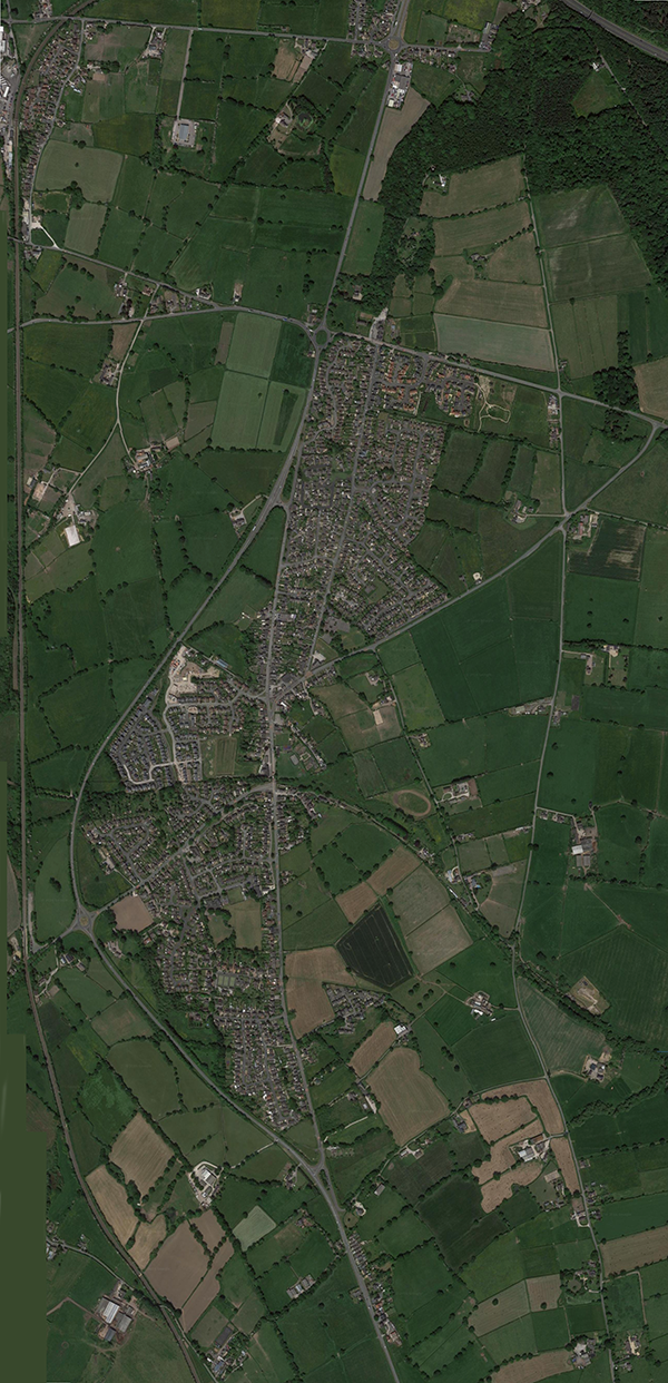 2016 Pen-y-ffordd - the real satellite image taken during summer 2016