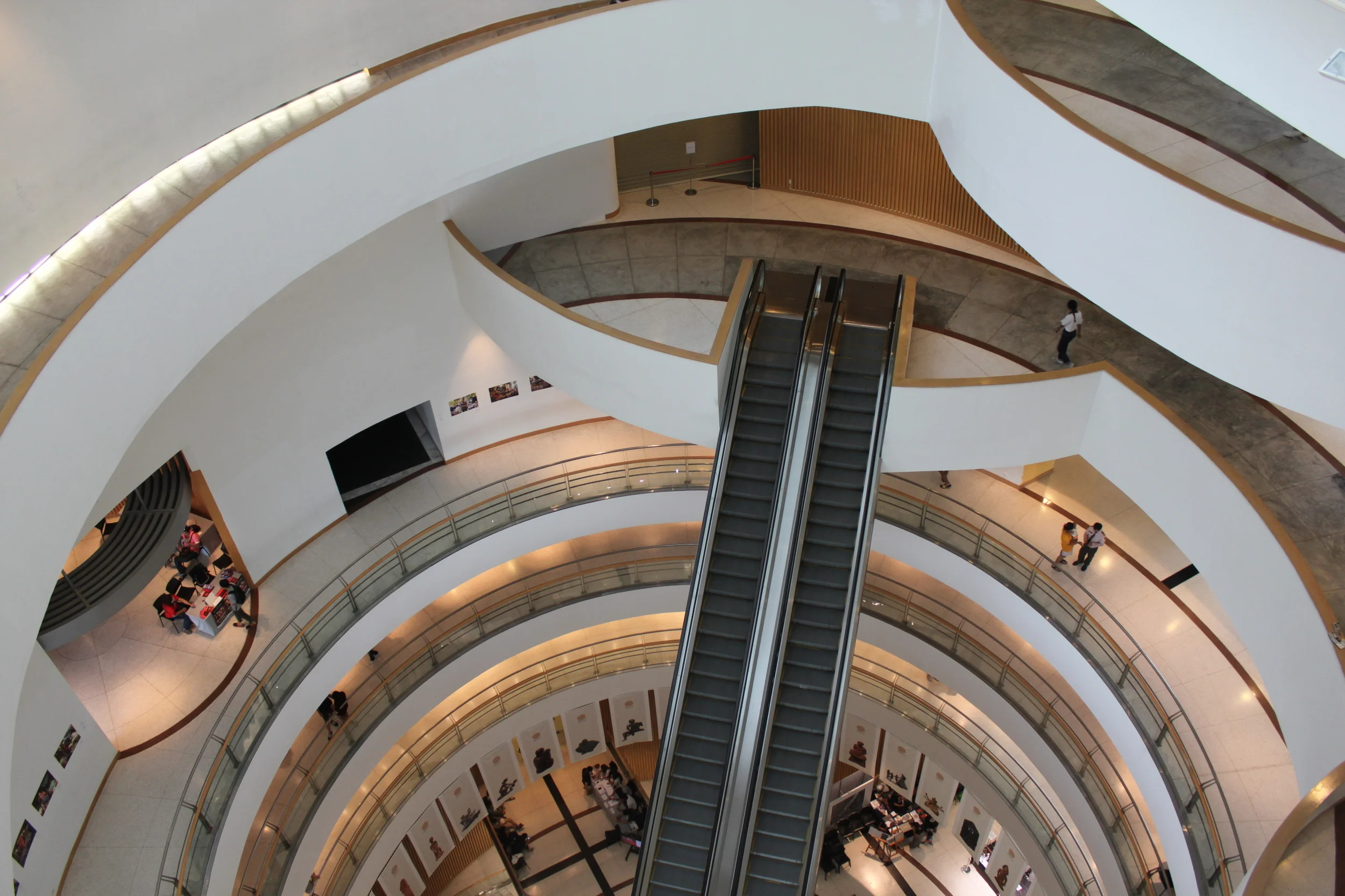 View from top floor of the Bangkok Arts and Culture Center (BACC)