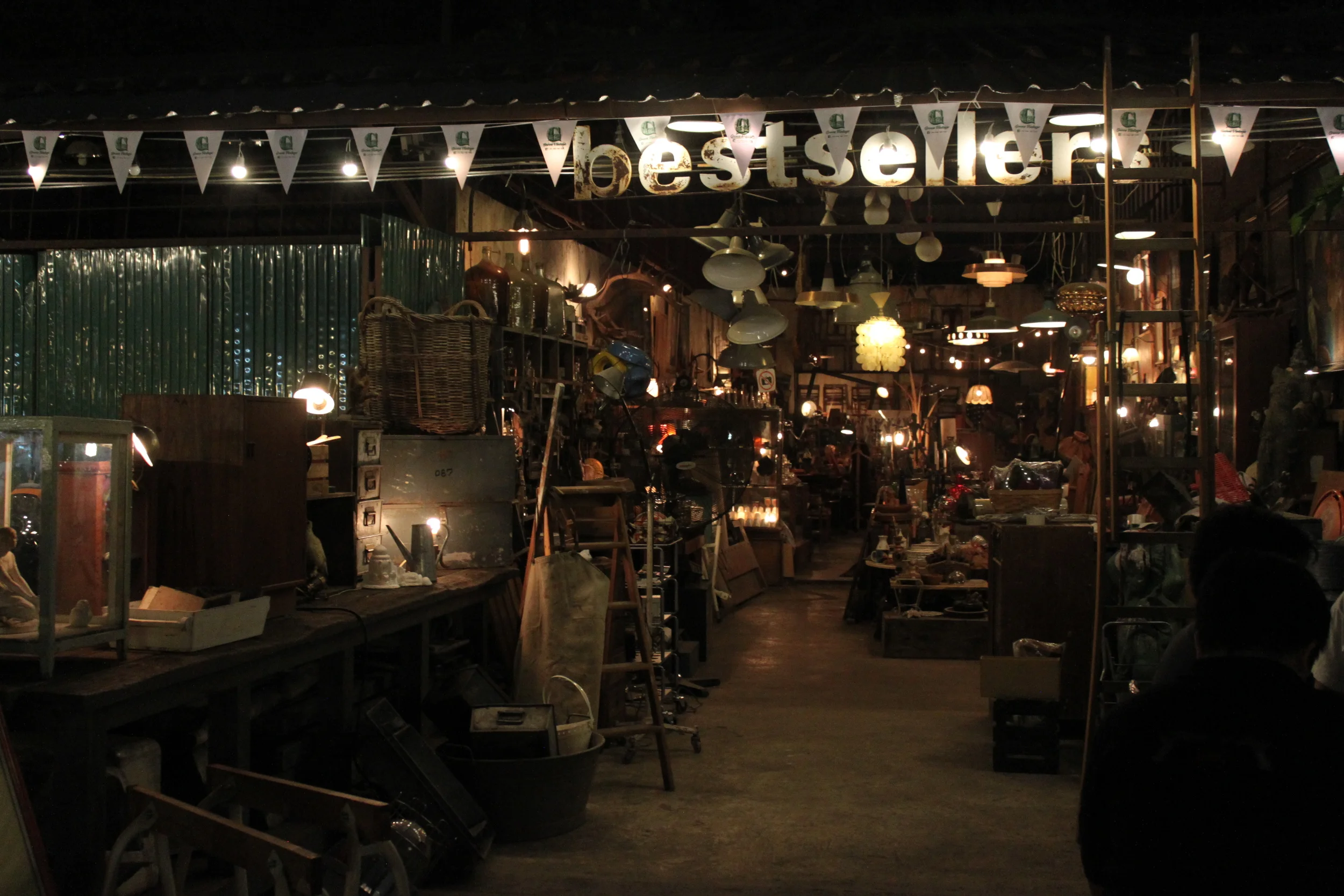 Antique furniture and knick knack store at JJ Green Night Market