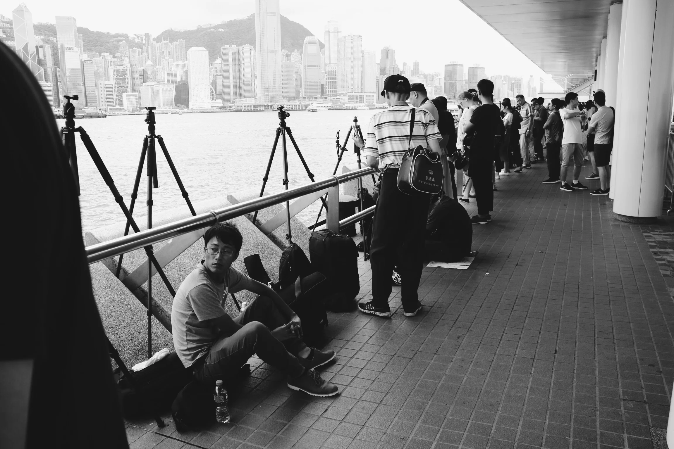  cameramen getting ready for the Celebration of 20th Year of HKSAR (Jul. 1. 2017) 