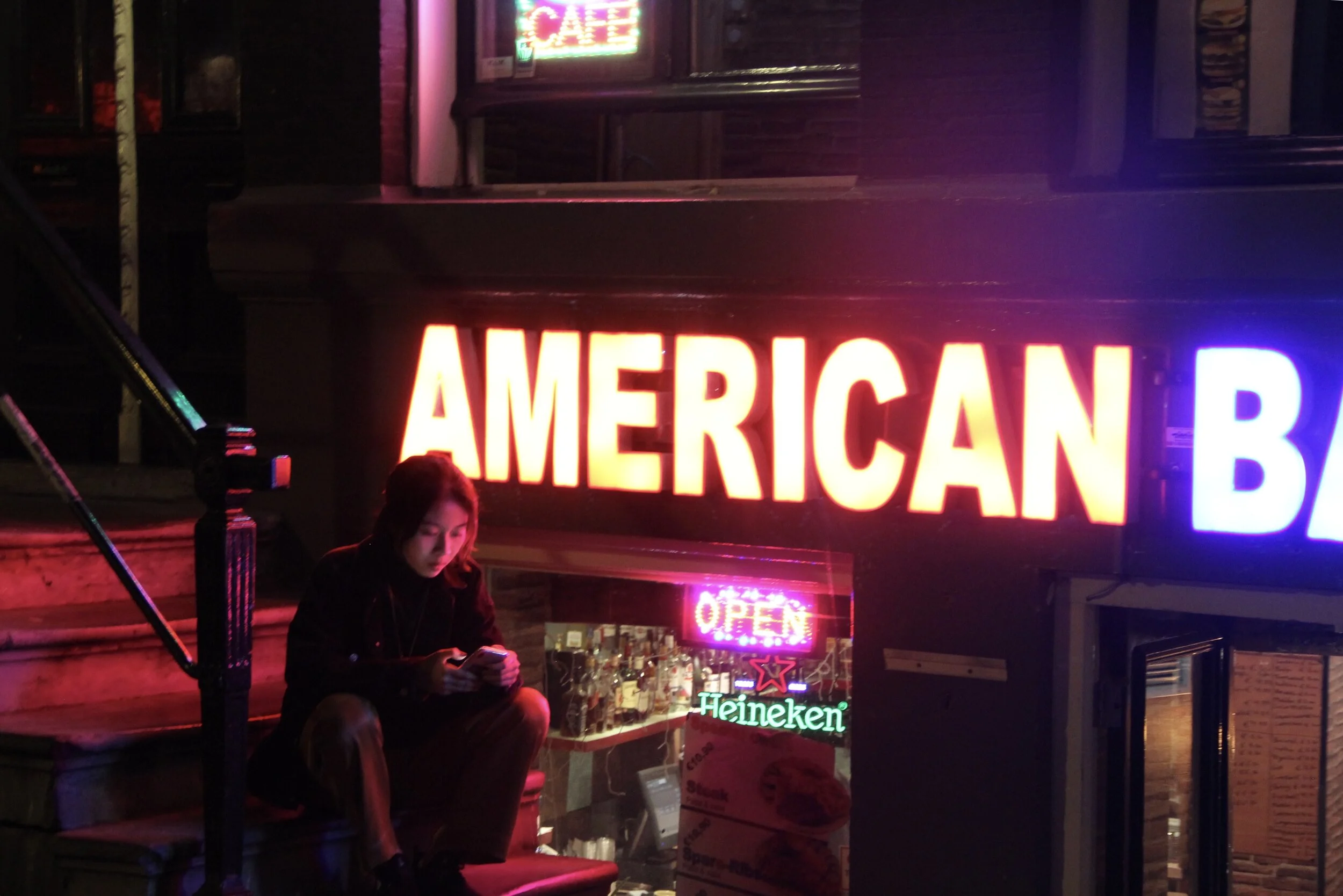  american in amsterdam - and i love the owner and his cat-  so hilarious  