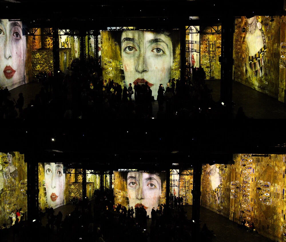  the show on Klimt at The Atelier des Lumières was breathtaking… 