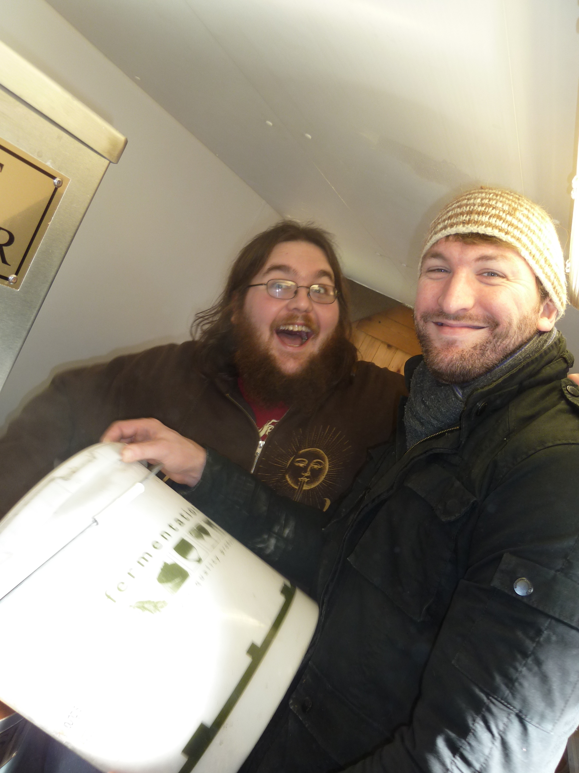 Dan and Ali brewing up some MAD 500