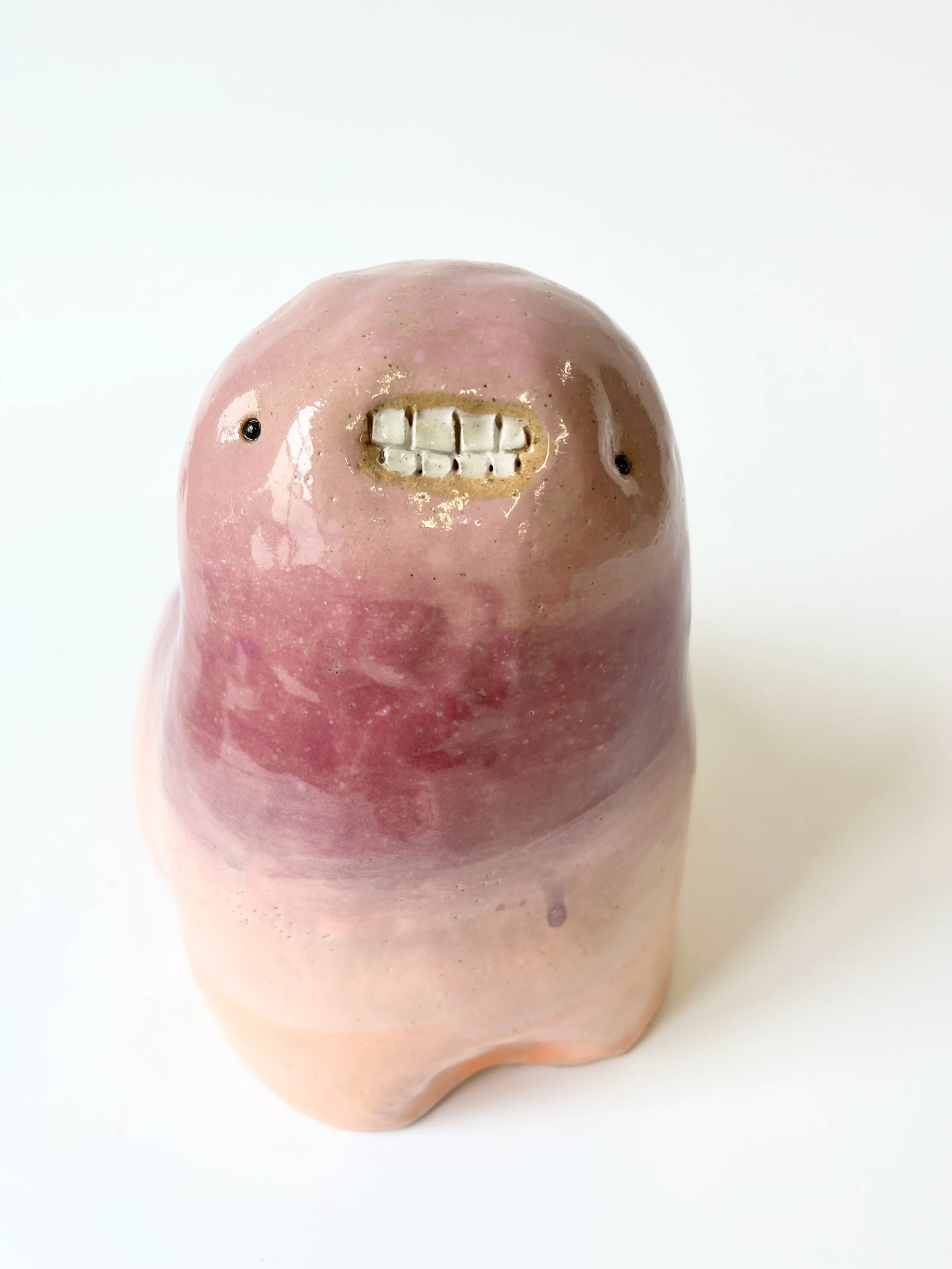 A lovely purple, lavender and pink teethie vase/candle holder