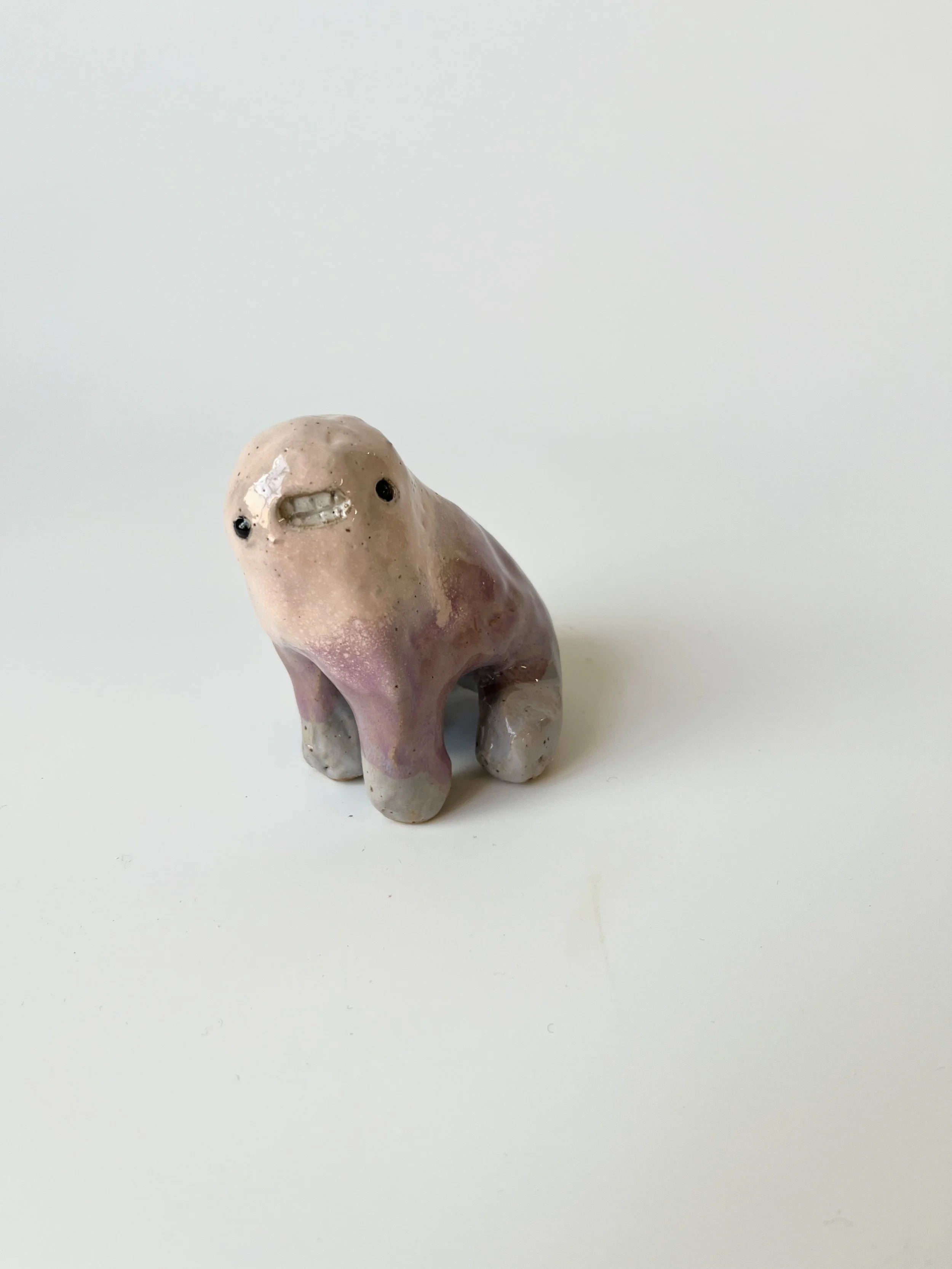 Pink and purple ombre sitting down Mini teethie