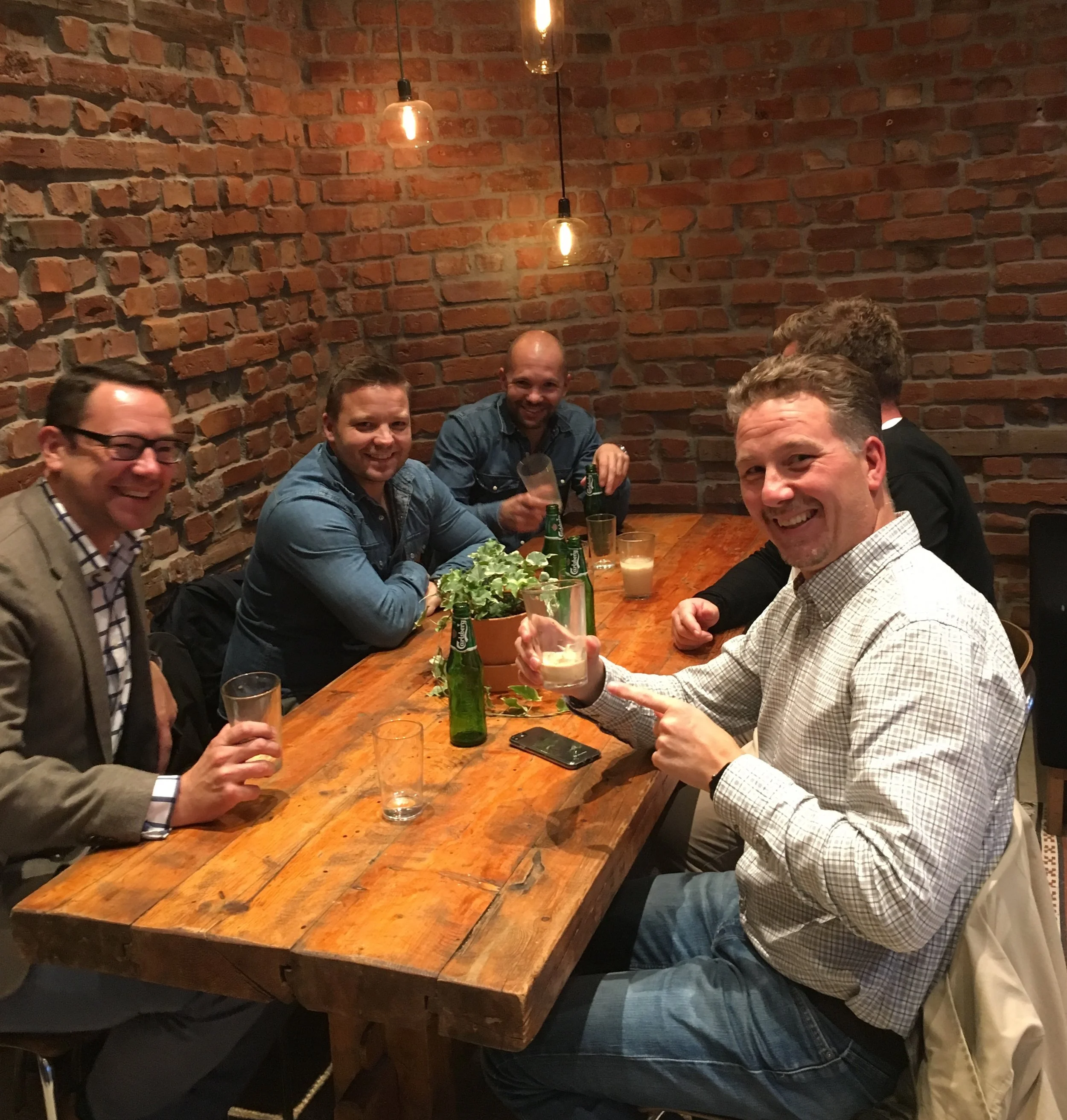 Cheers! A group of happy guys :)