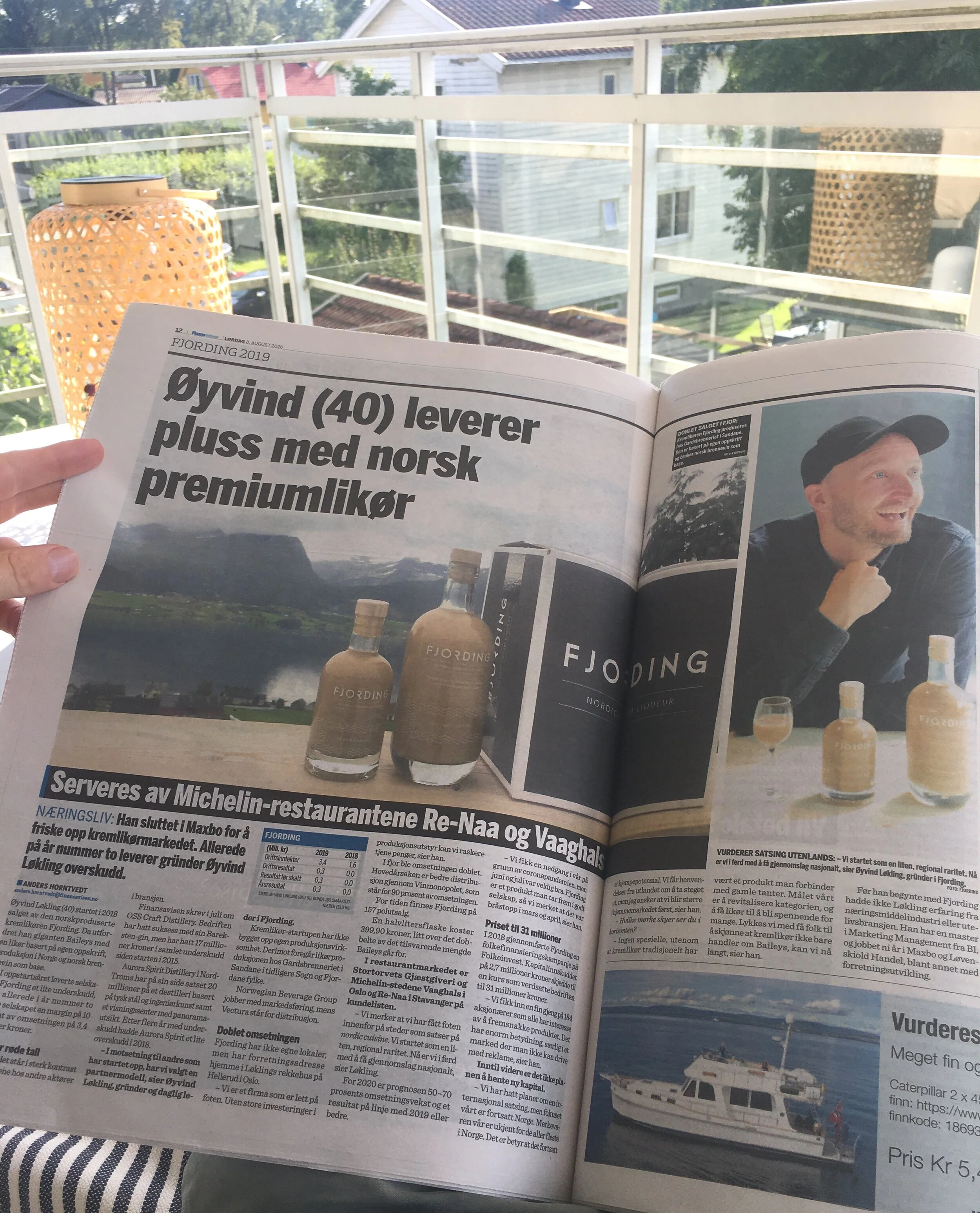Finansavisen covering Fjording