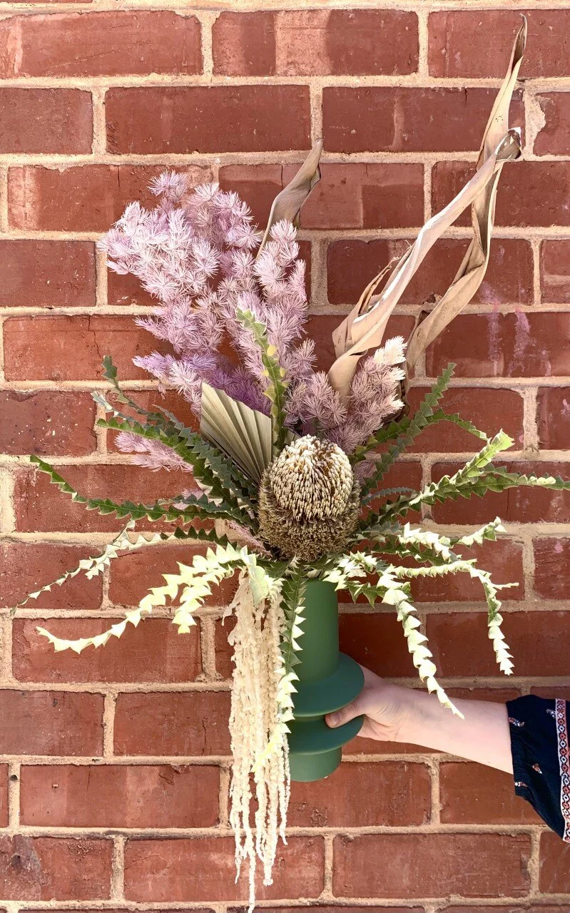 dried arrangement preserved flowers