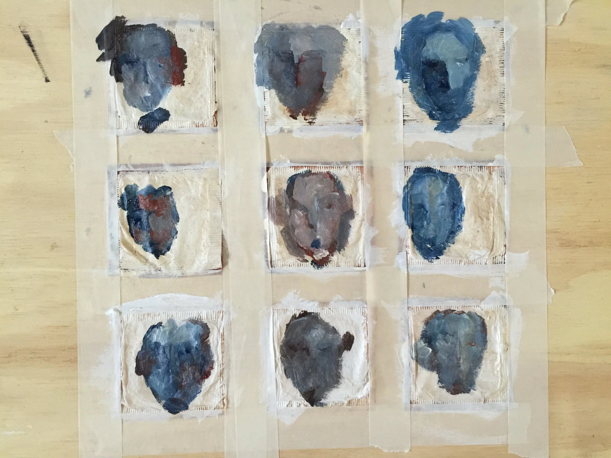 what I did with left over paints - nothing ever goes to waste