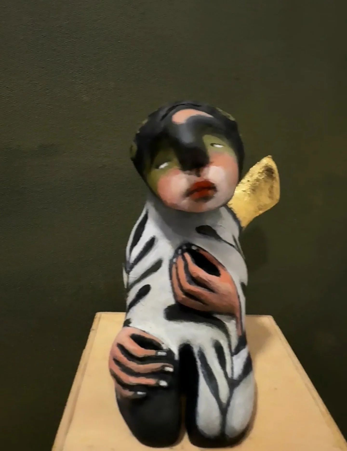 I got to spend the weekend with this sweet Soul. I so enjoyed her presence. If you remember when I clayed her&hellip; she was based on a posture I was sitting at the start of my one yoga class - to sit Seiza&hellip;. (a traditional Japanese sitting s