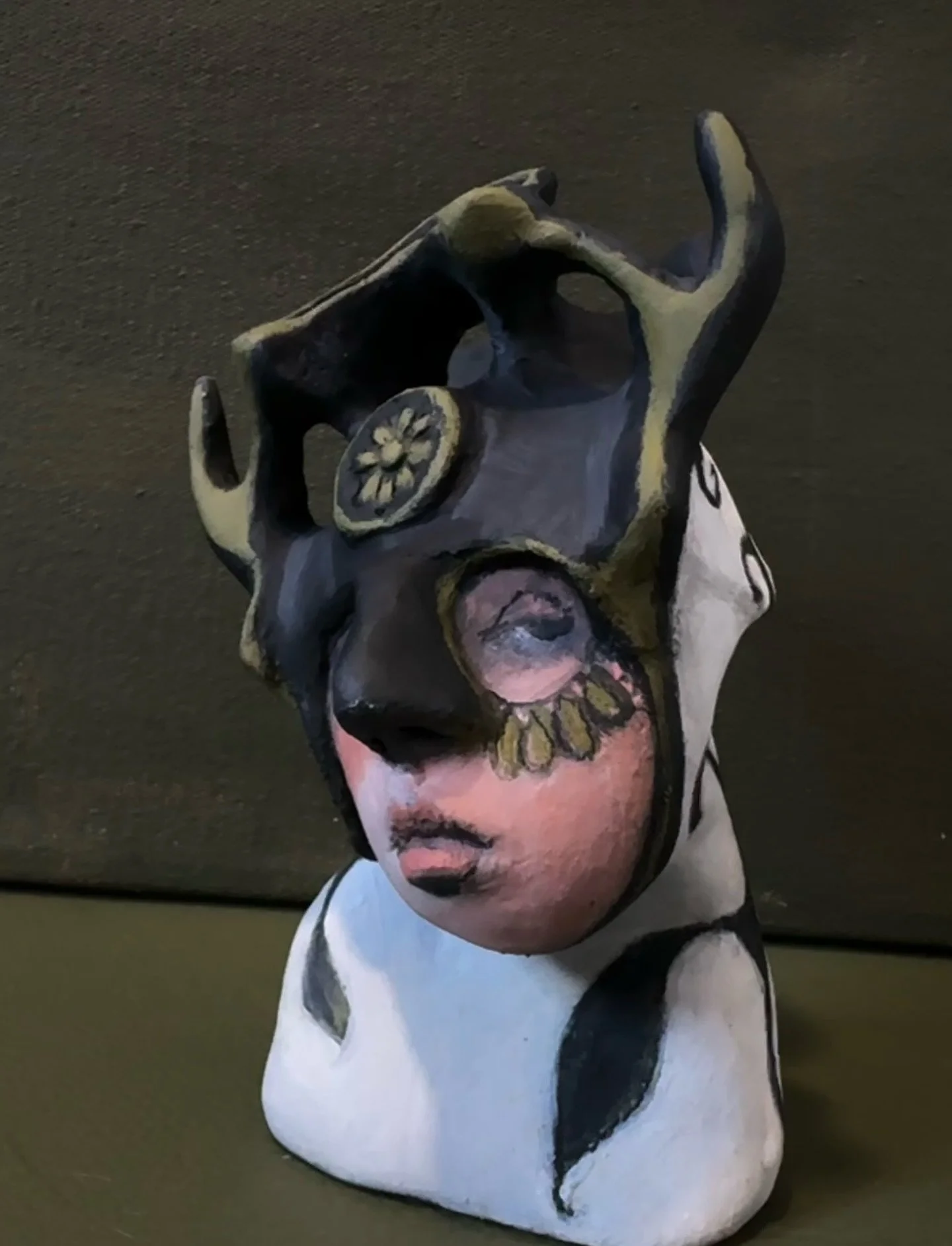 Her Crown of Glory&hellip;.

She was made around a single seal vertebrae that I found on a beach in Cape Town. I added some extra elements to it. It was a joy to make and find my way with her. It hasn&rsquo;t been without some challenges but she&rsqu