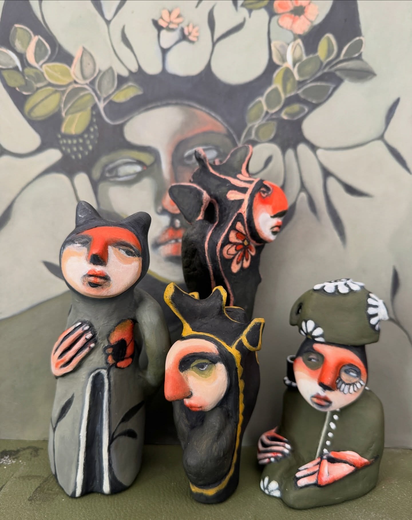 My Studio crew&hellip; ❤️❤️❤️

It sure is getting cozy in here.  They are such little characters and I&rsquo;m really loving seeing my collection grow. 

I have a whole bunch quietly whispering to me to finish their stories&hellip;. More soon ❤️