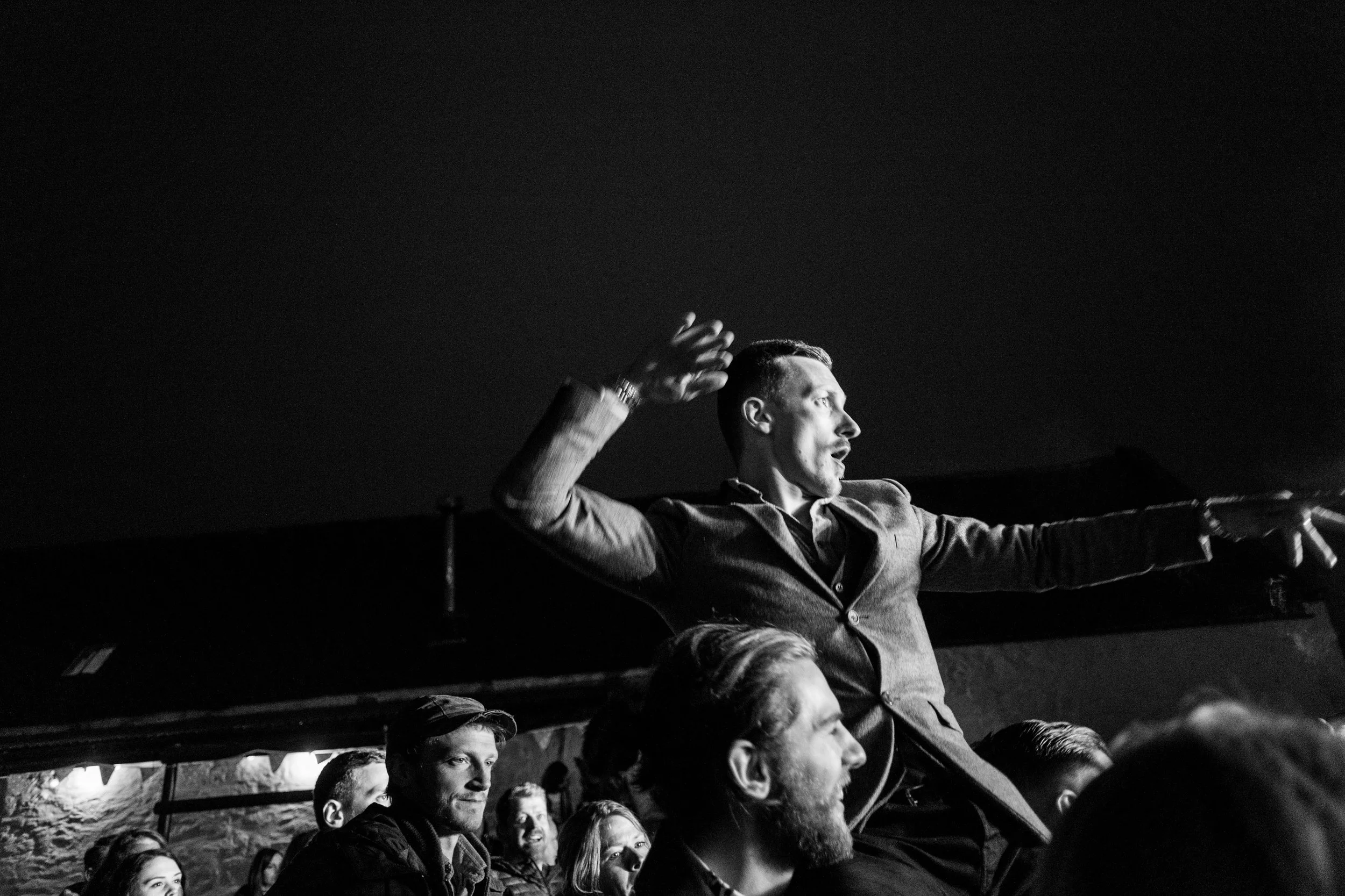Gavin William's going crowd swimming at Brew at the Bog 2016
