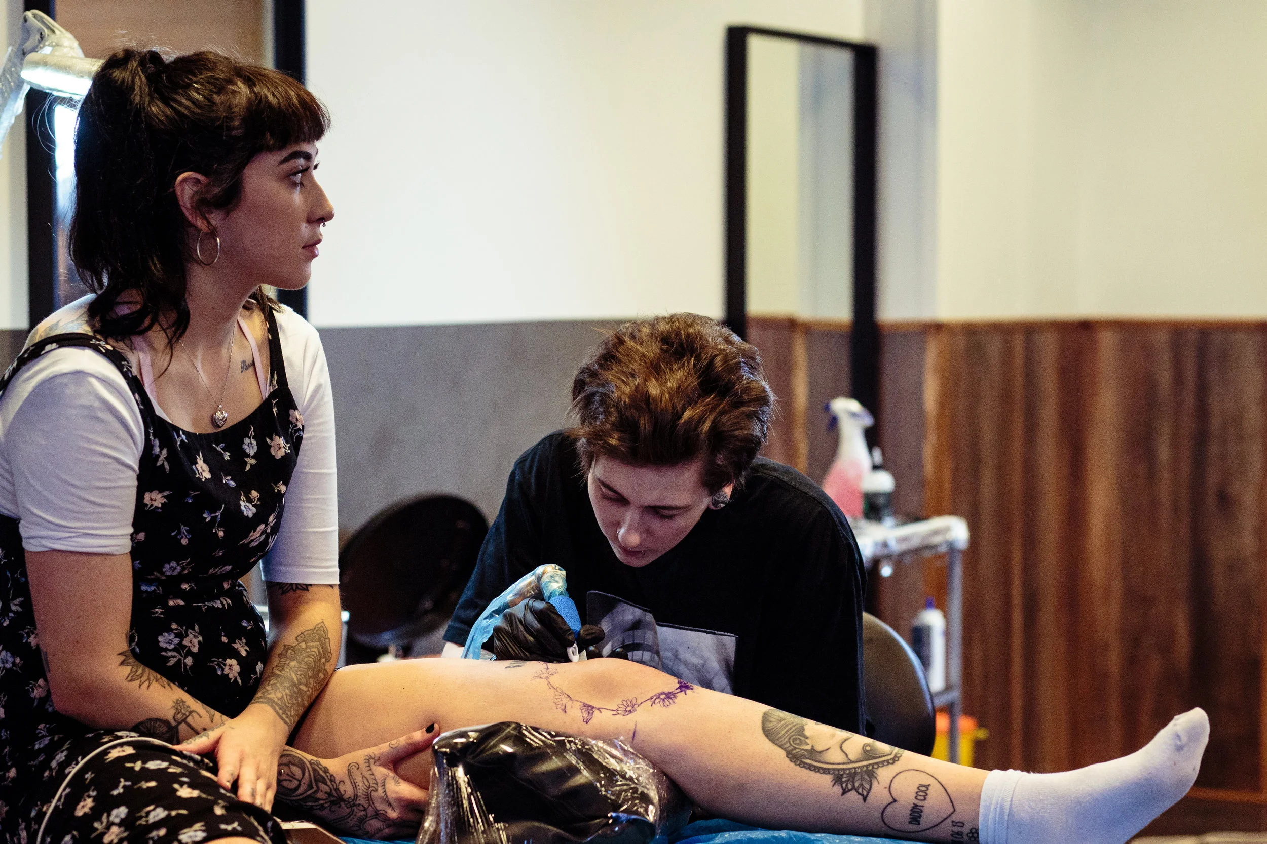 Rock 'n' Roll Tattoo Studio editorial shoot, Glasgow / Jul 2017