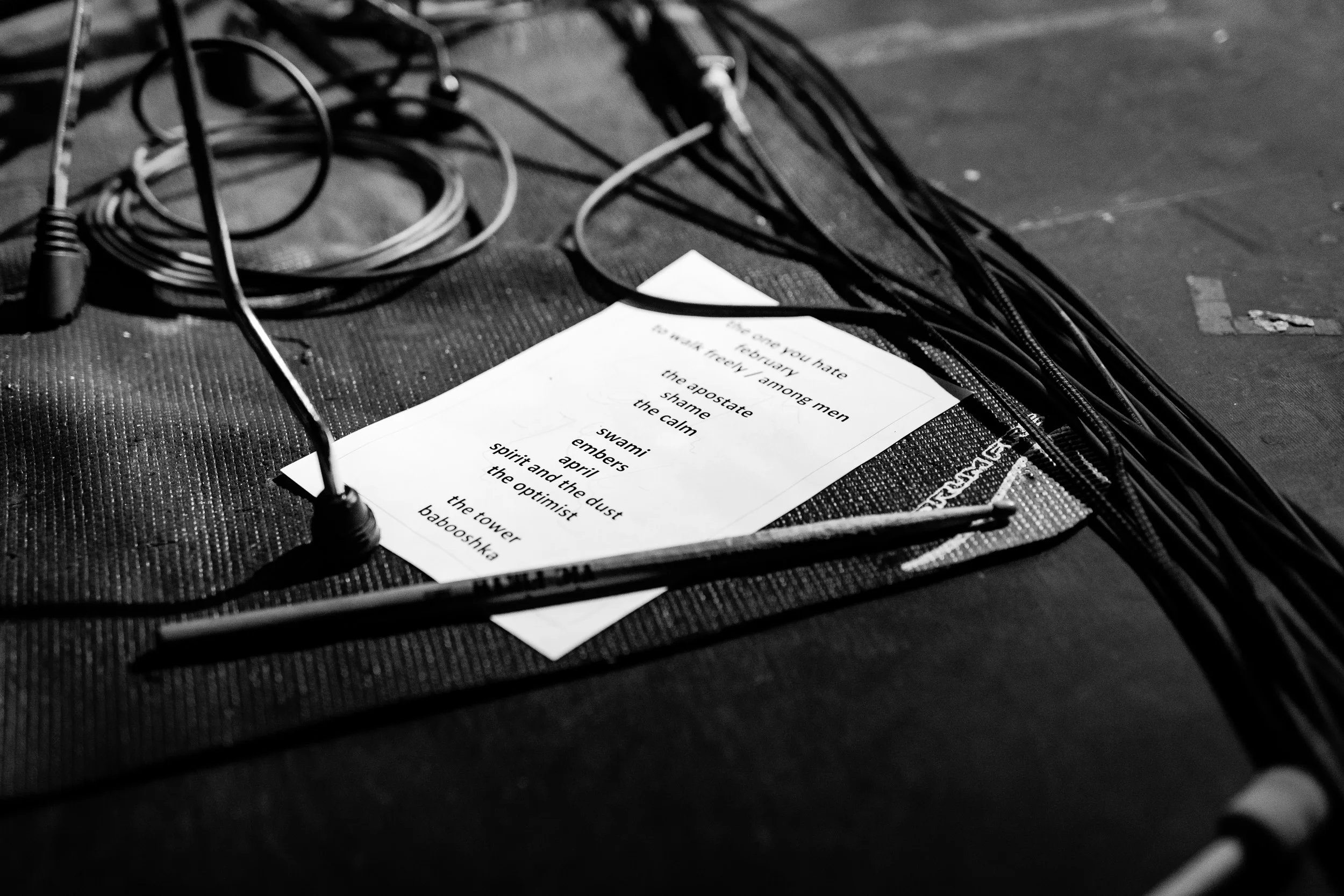 Half Formed Things soundcheck La Belle Angelle, Edinburgh | 10.11.18