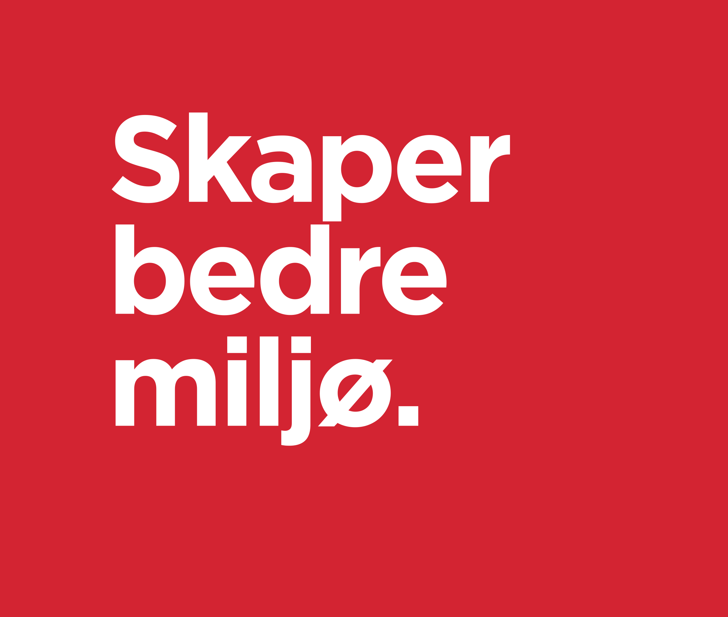 Velde fokuserer på å skape et bedre miljø gjennom gjenvinning og miljøvennlige prosesser. Les mer