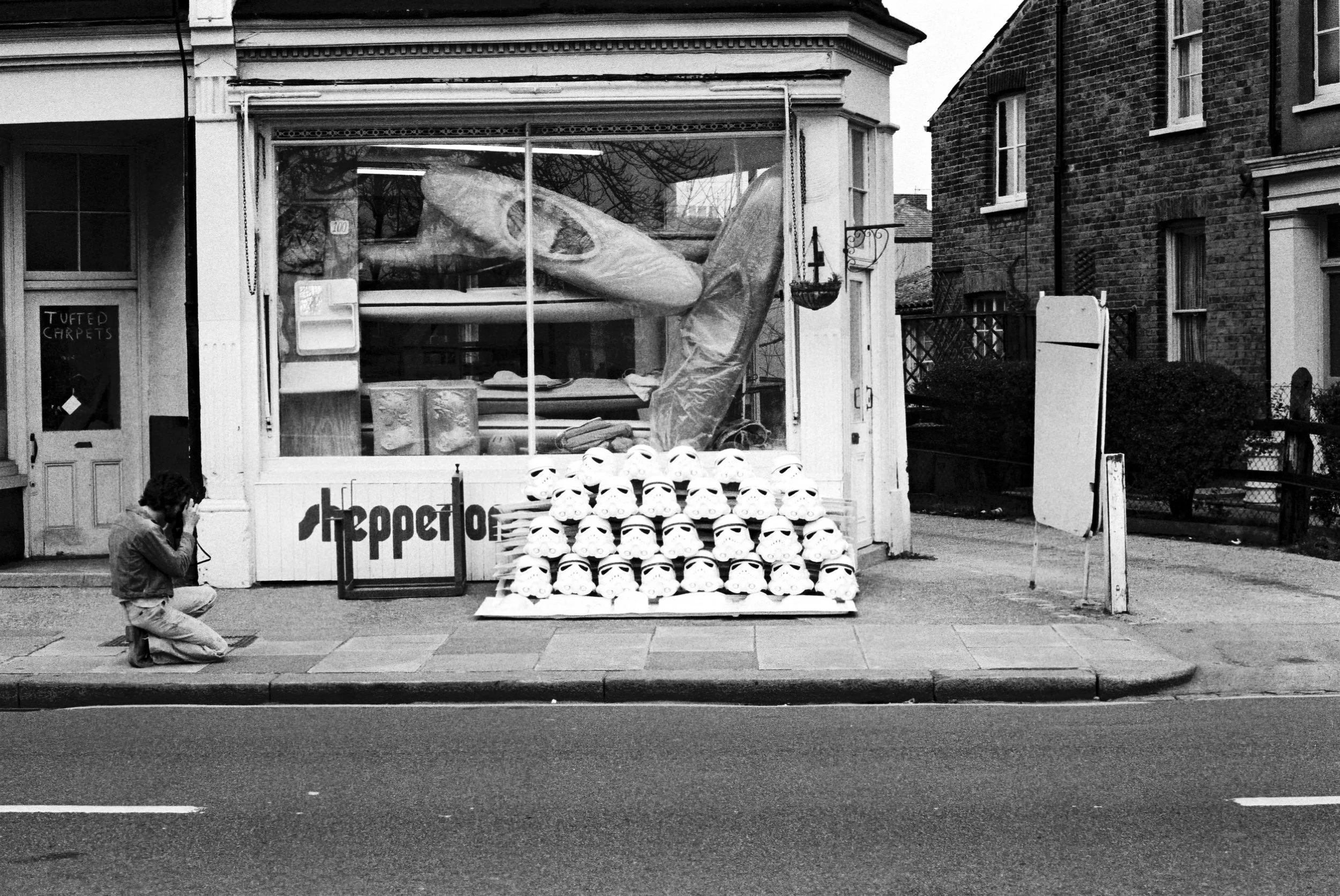 A Ainsworth 1976, outside Shepperton Design Studios.