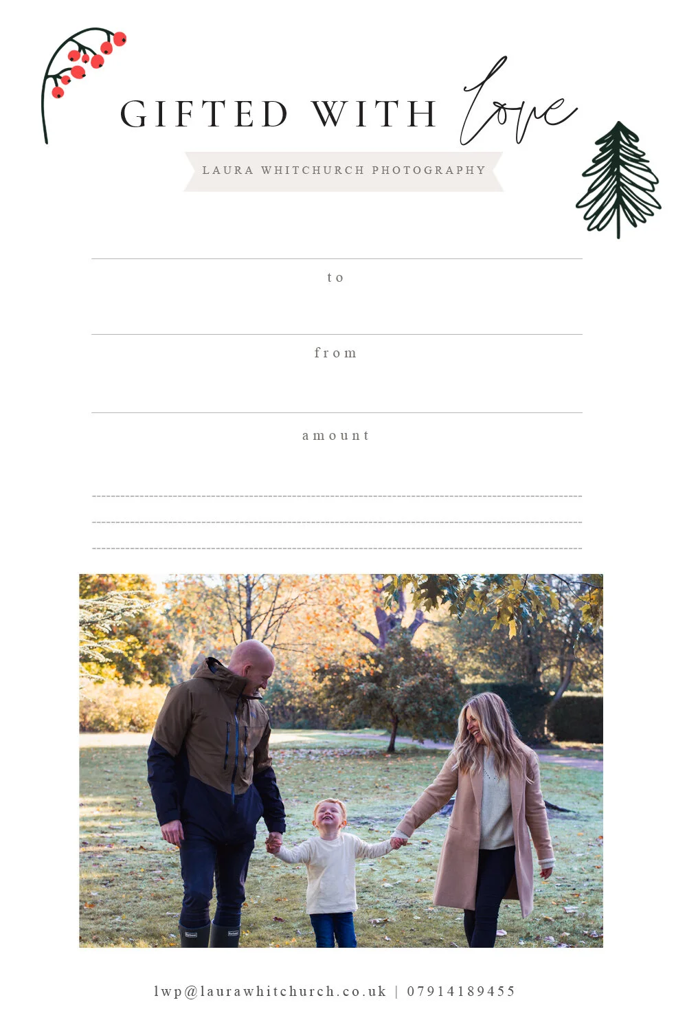 Christmas photo shoots Essex | Prints &amp; Giftcard presents