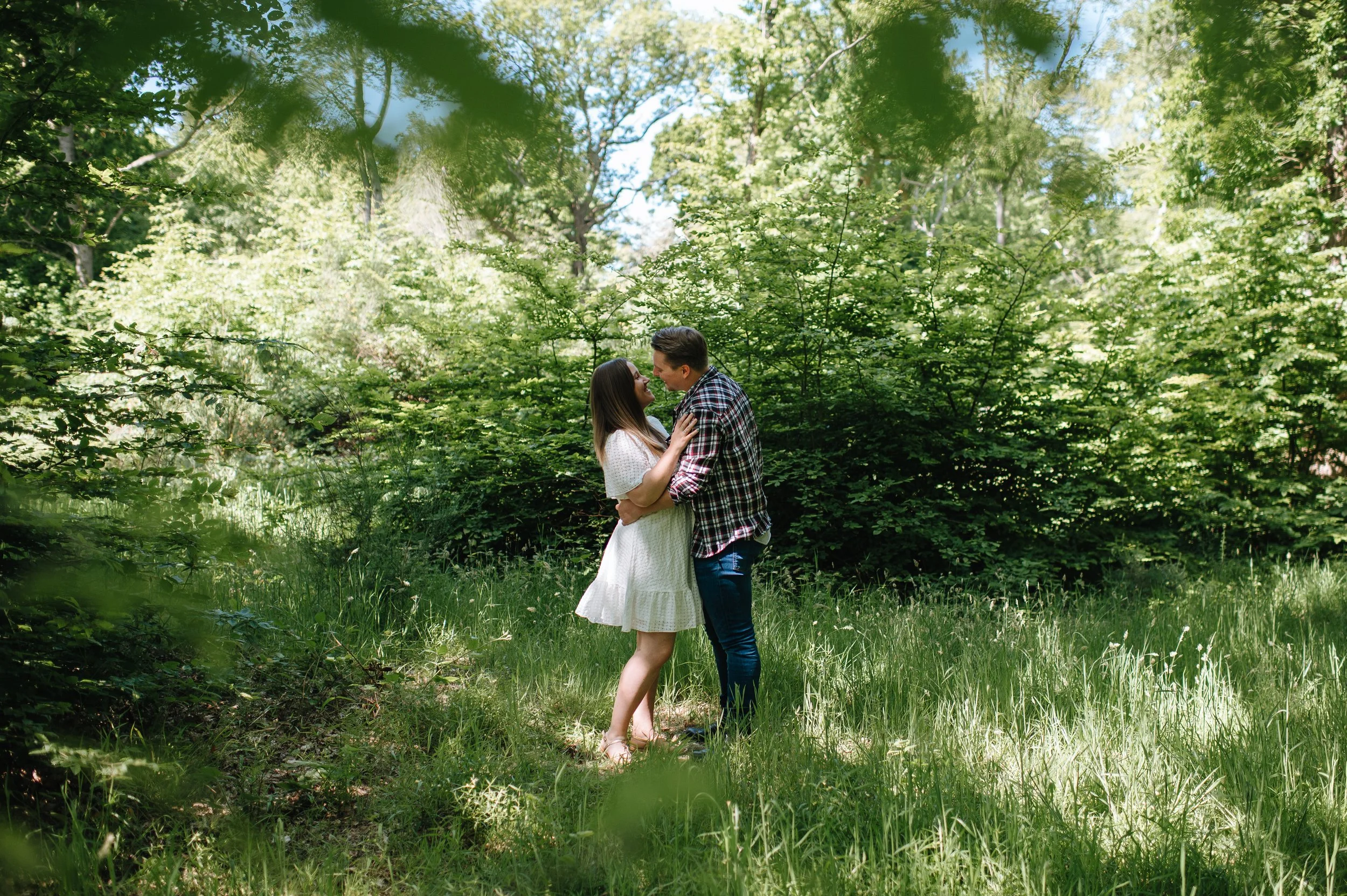 A romantic woodland stroll | Engagement and pre-wedding photo shoots Essex - Couples photographer