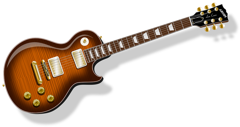 A Gibson Les Paul electric guitar.