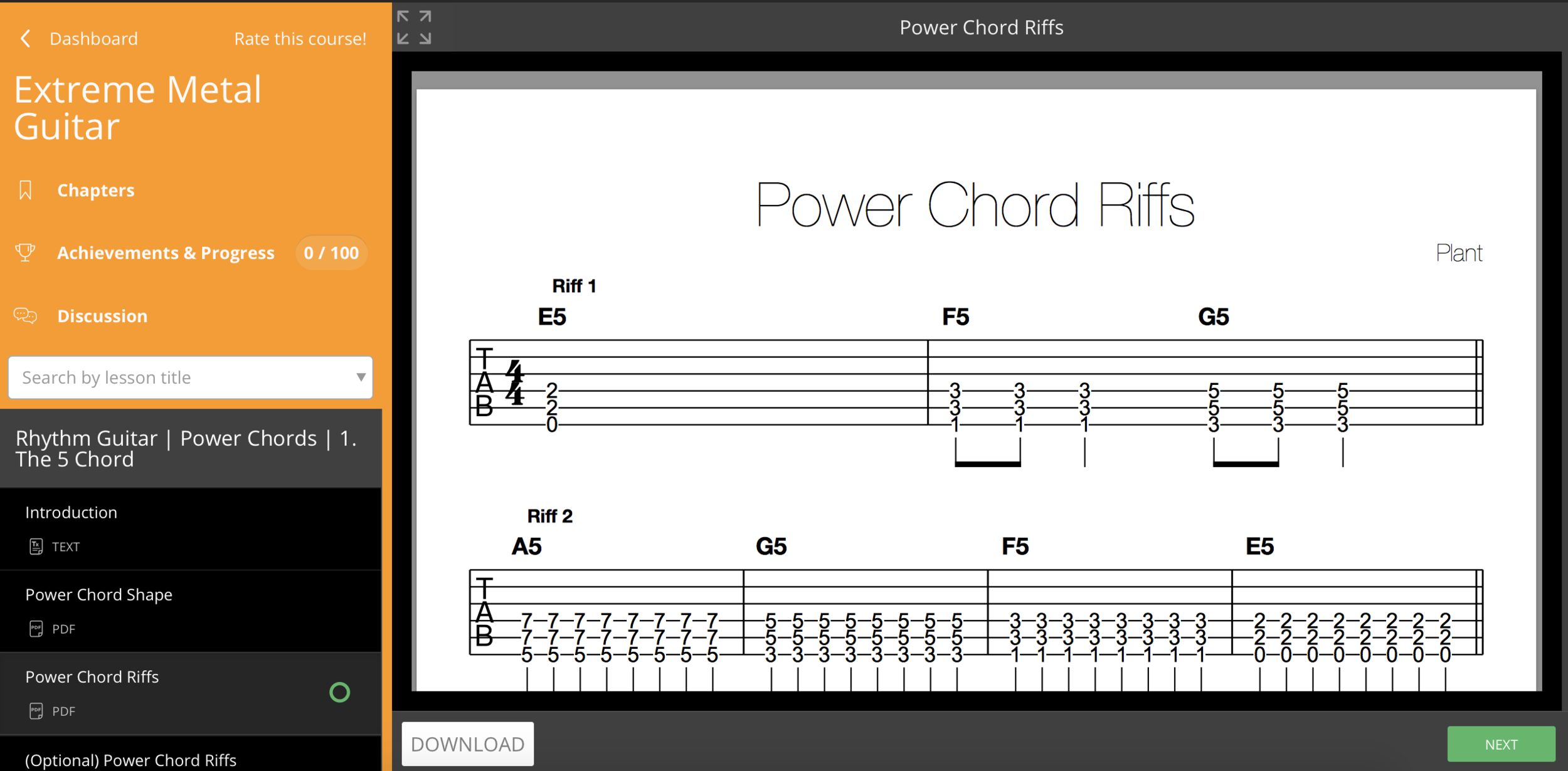 An intro to power chords.