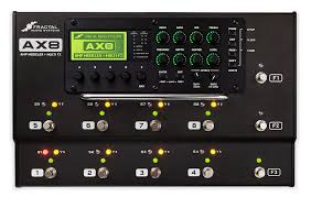 The Ax8 pedalboard - digital amp simulator and effects in one.
