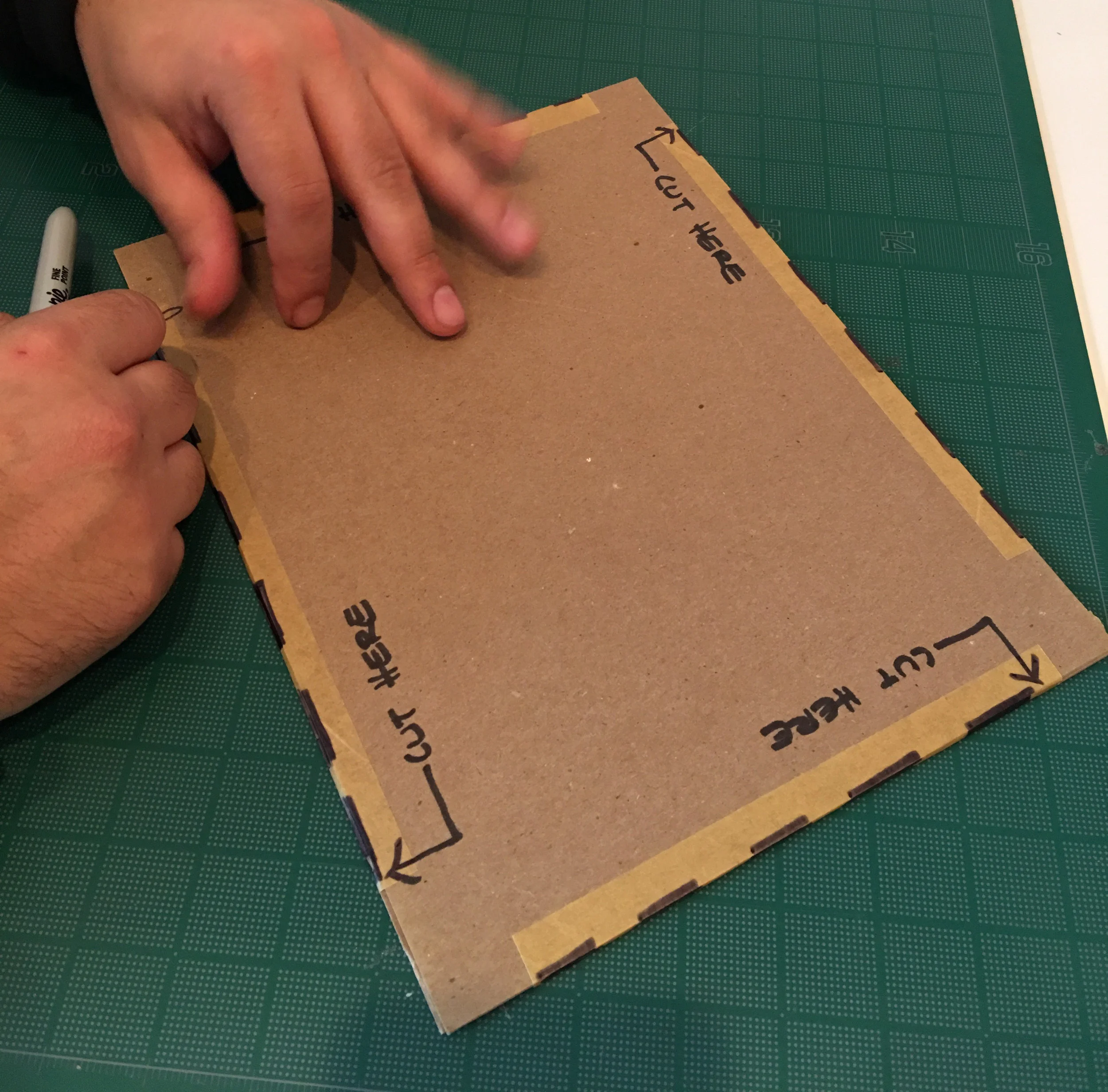 This is to make sure they don't cut with a blade across the package, or try to tear the package open and damage the art.