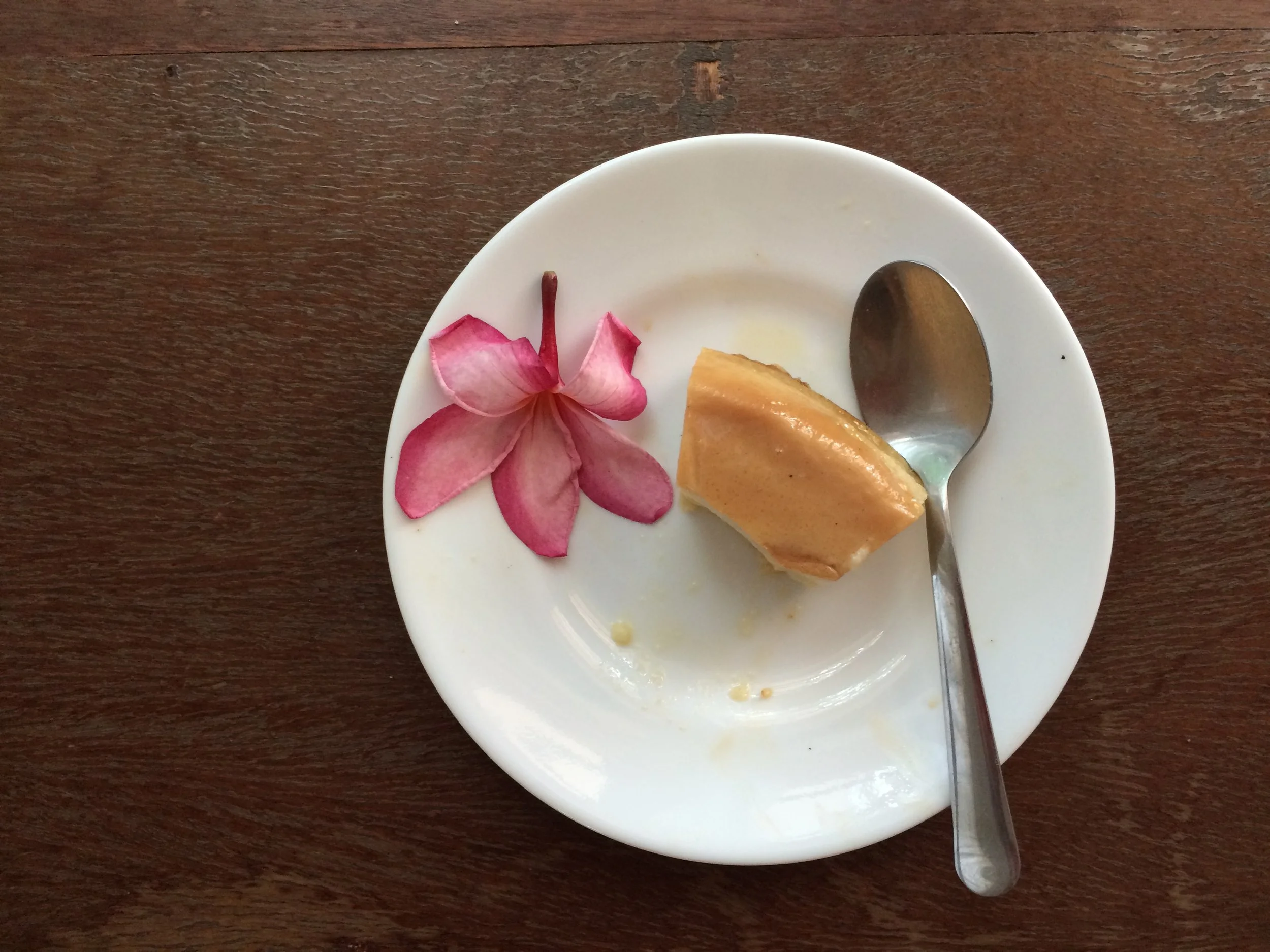 This flan was so good that I forgot I was supposed to take a picture of it! 