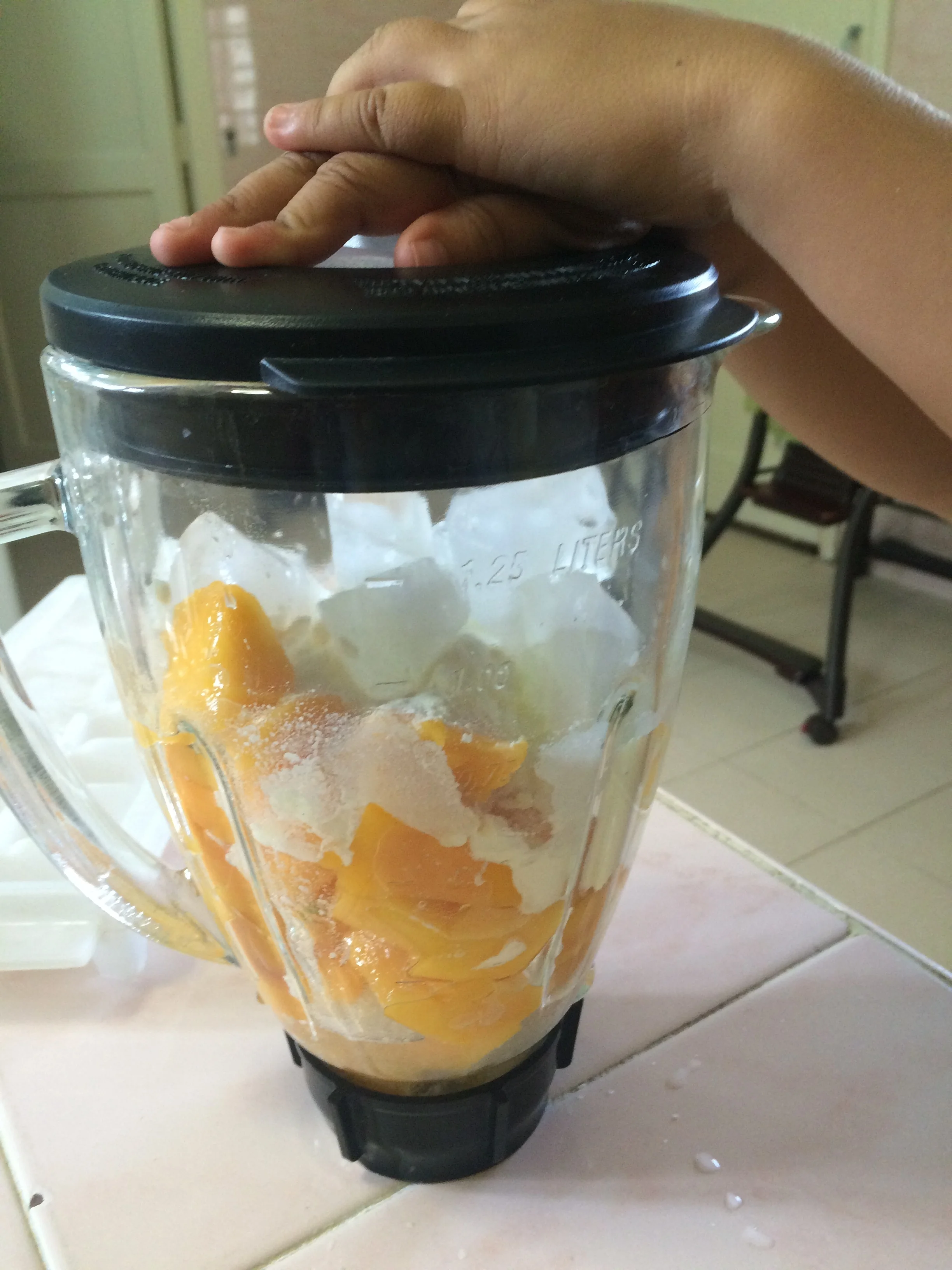 Making this drink/snack becomes a memory recall game with my son. 