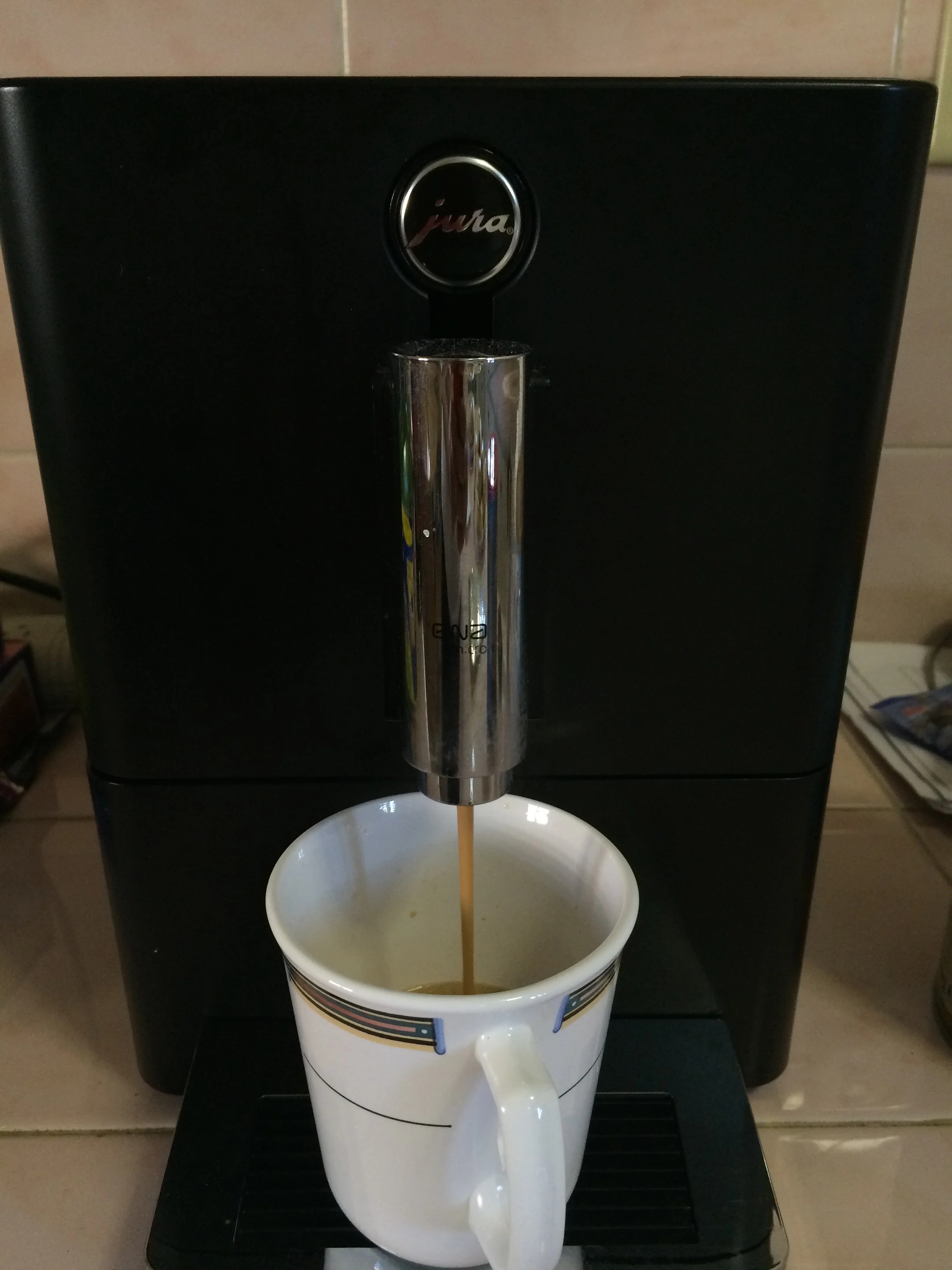 My favorite kitchen appliance, the Jura espresso/coffee maker. 
