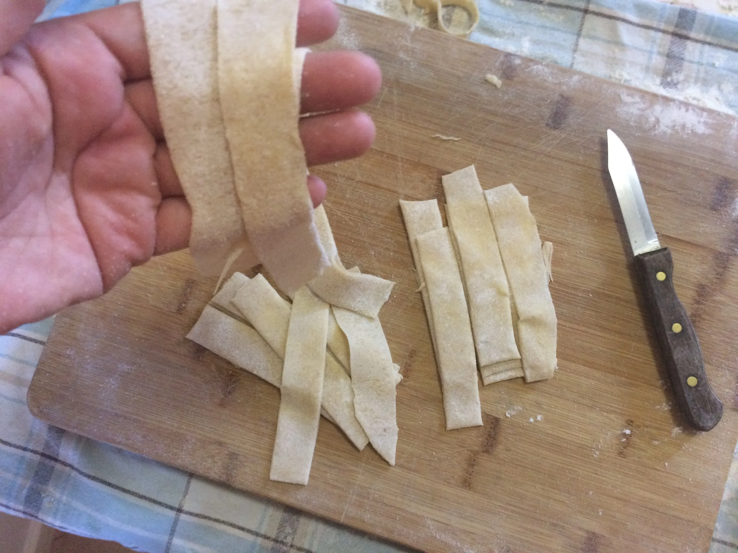 Easy Homemade Pasta, Step 3 and 4