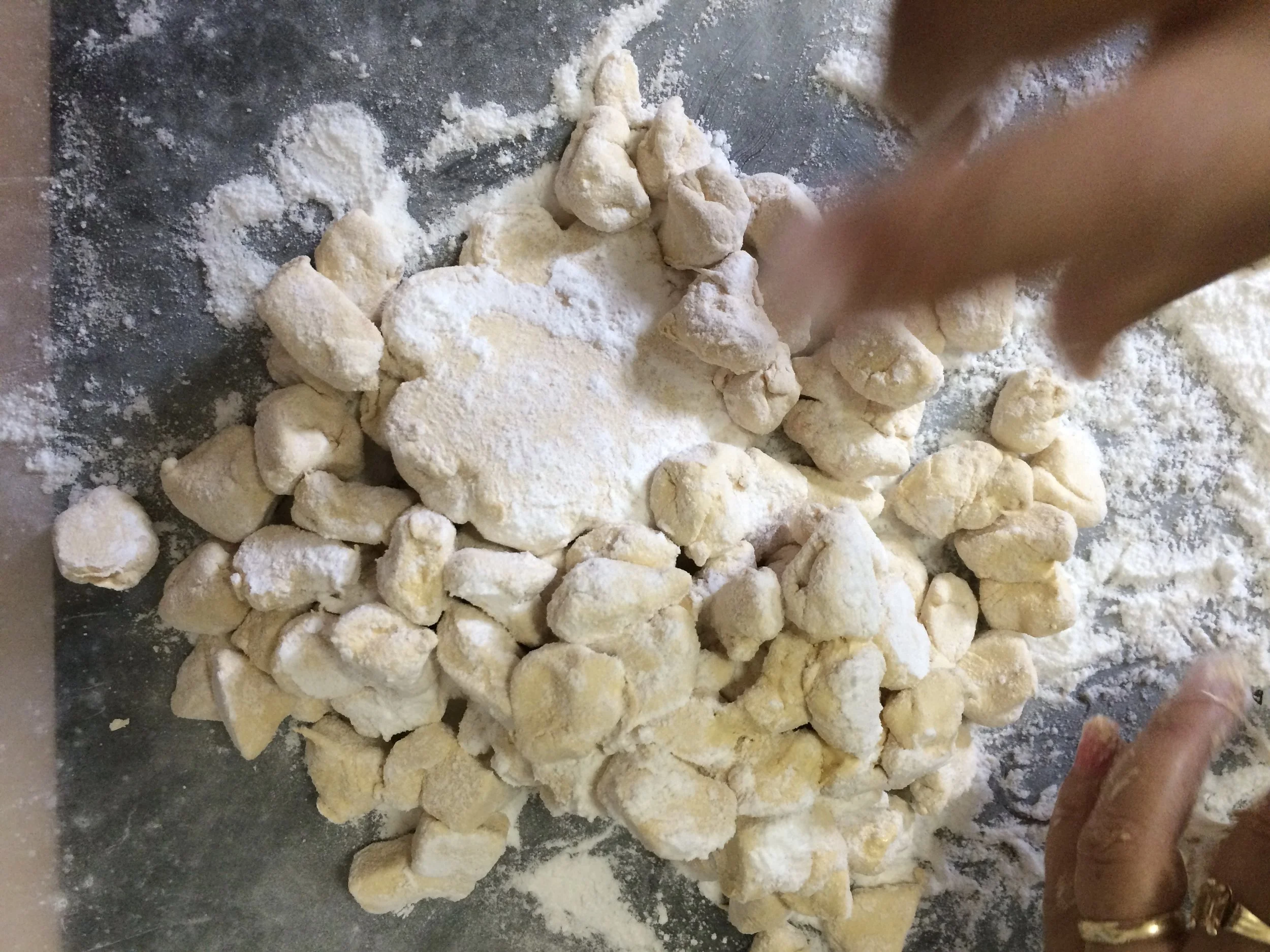 The marshmallow, chopped into bits, didn't look so good, but they tasted like airy puffs of burnt caramel.