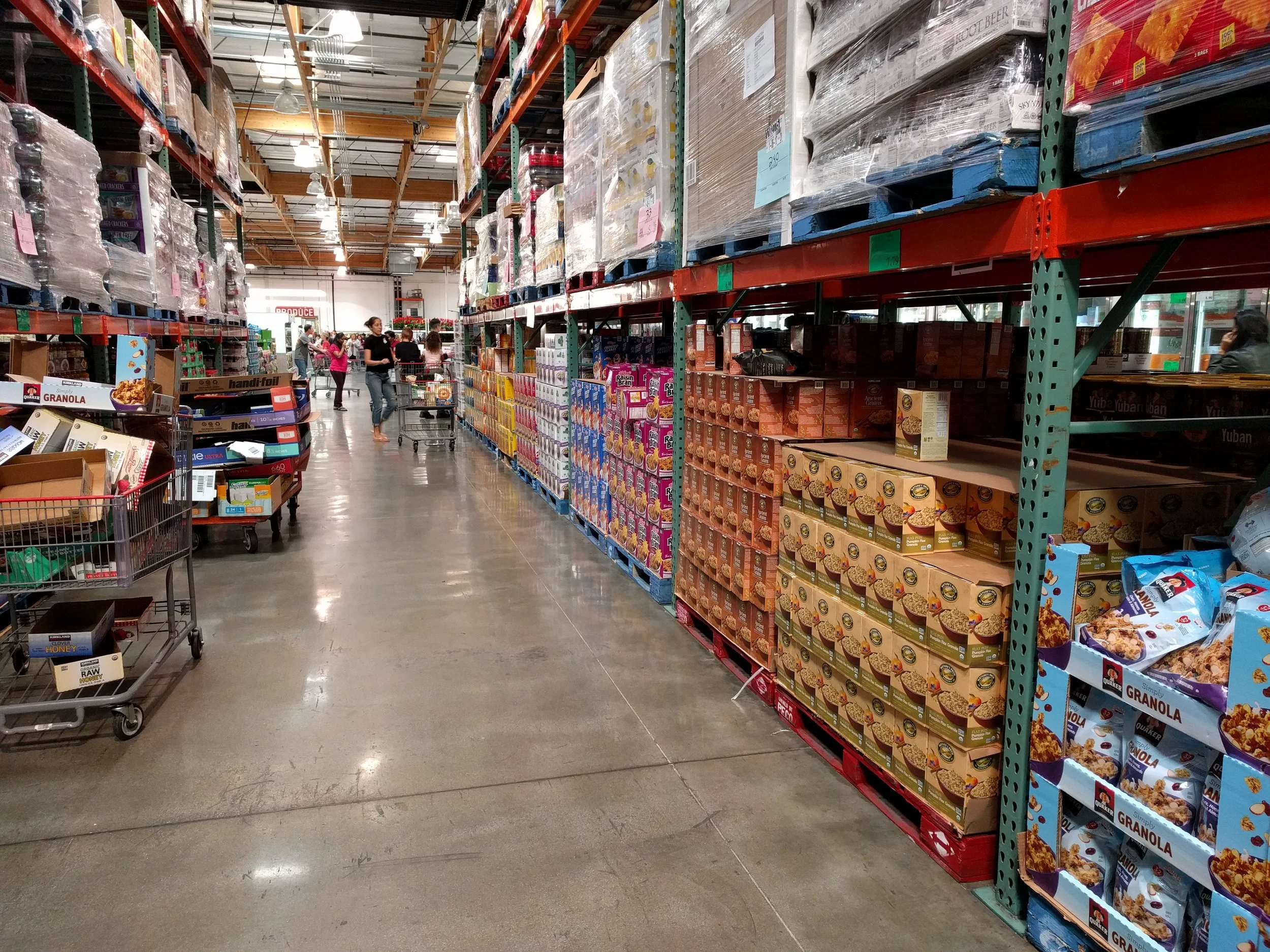 My daughter was overwhelmed at the aisles filled from floor to ceiling with food. 